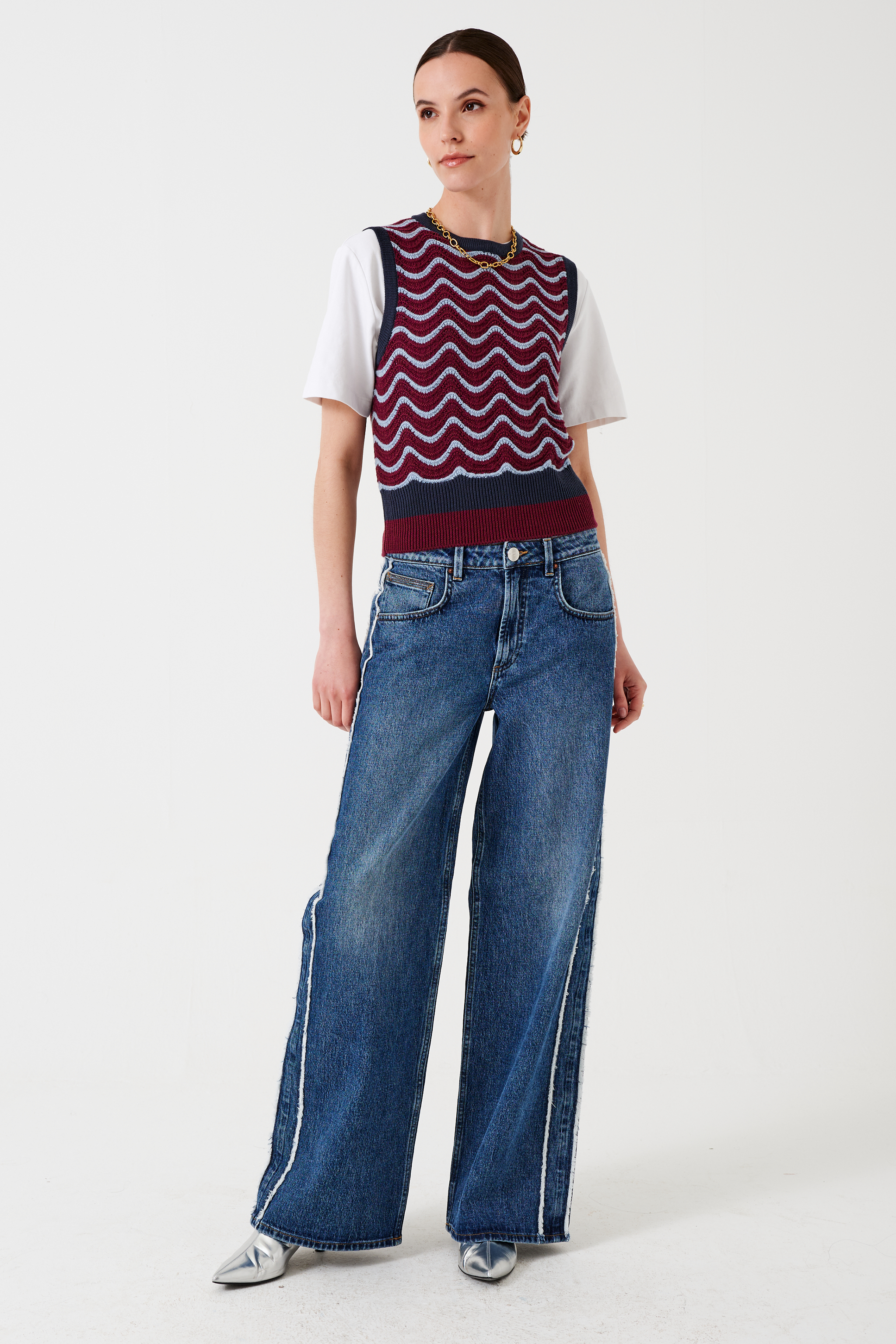 Gracie Side Stripe Jean in Pasadena Vintage - seventy + mochi