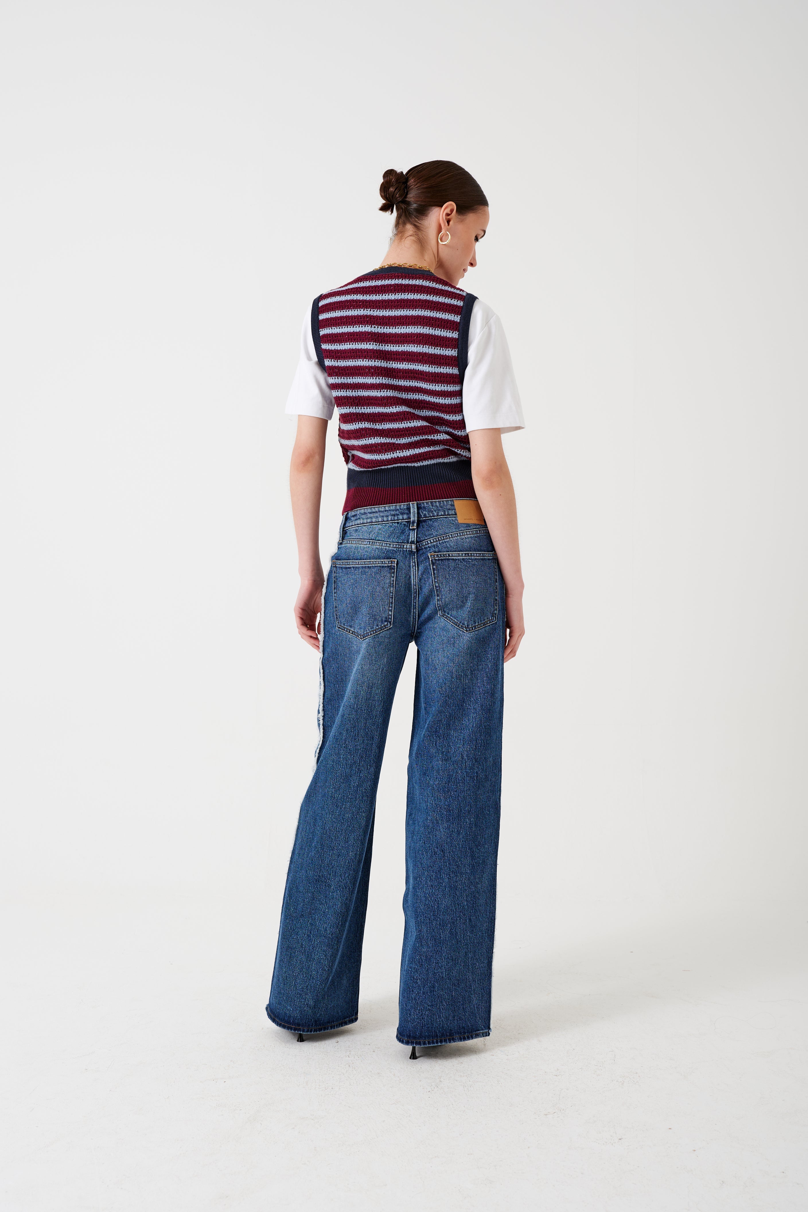 Gracie Side Stripe Jean in Pasadena Vintage - seventy + mochi