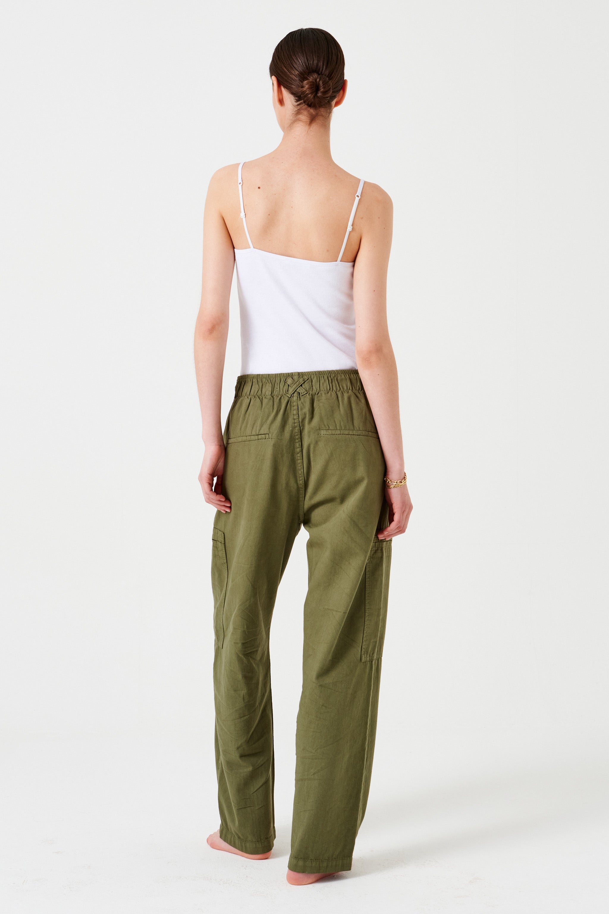 Amelia Pant in Khaki - seventy + mochi