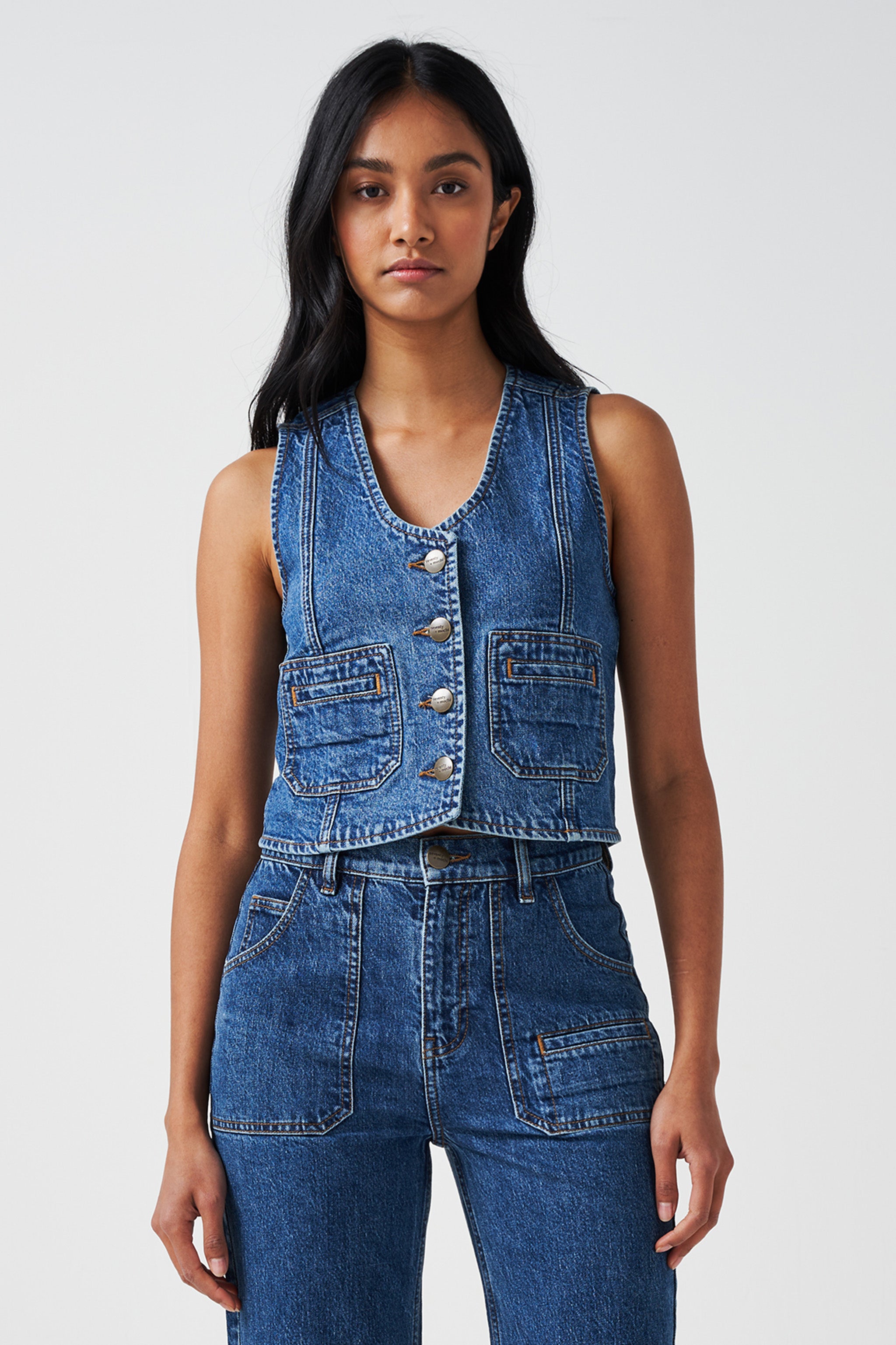 Bea Waistcoat in Voyager Vintage - seventy + mochi