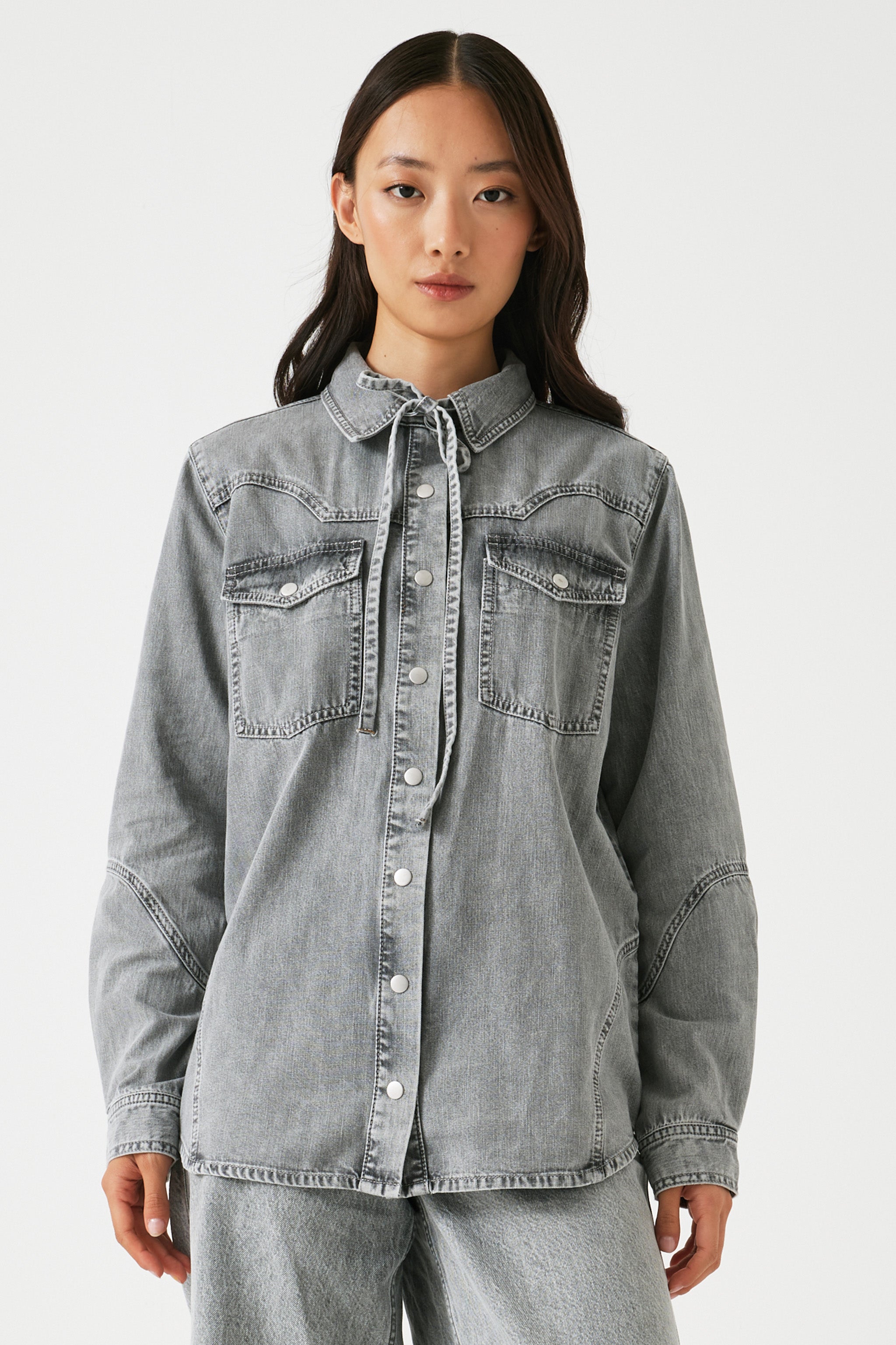 Mia Shirt in Silver Lining - seventy + mochi