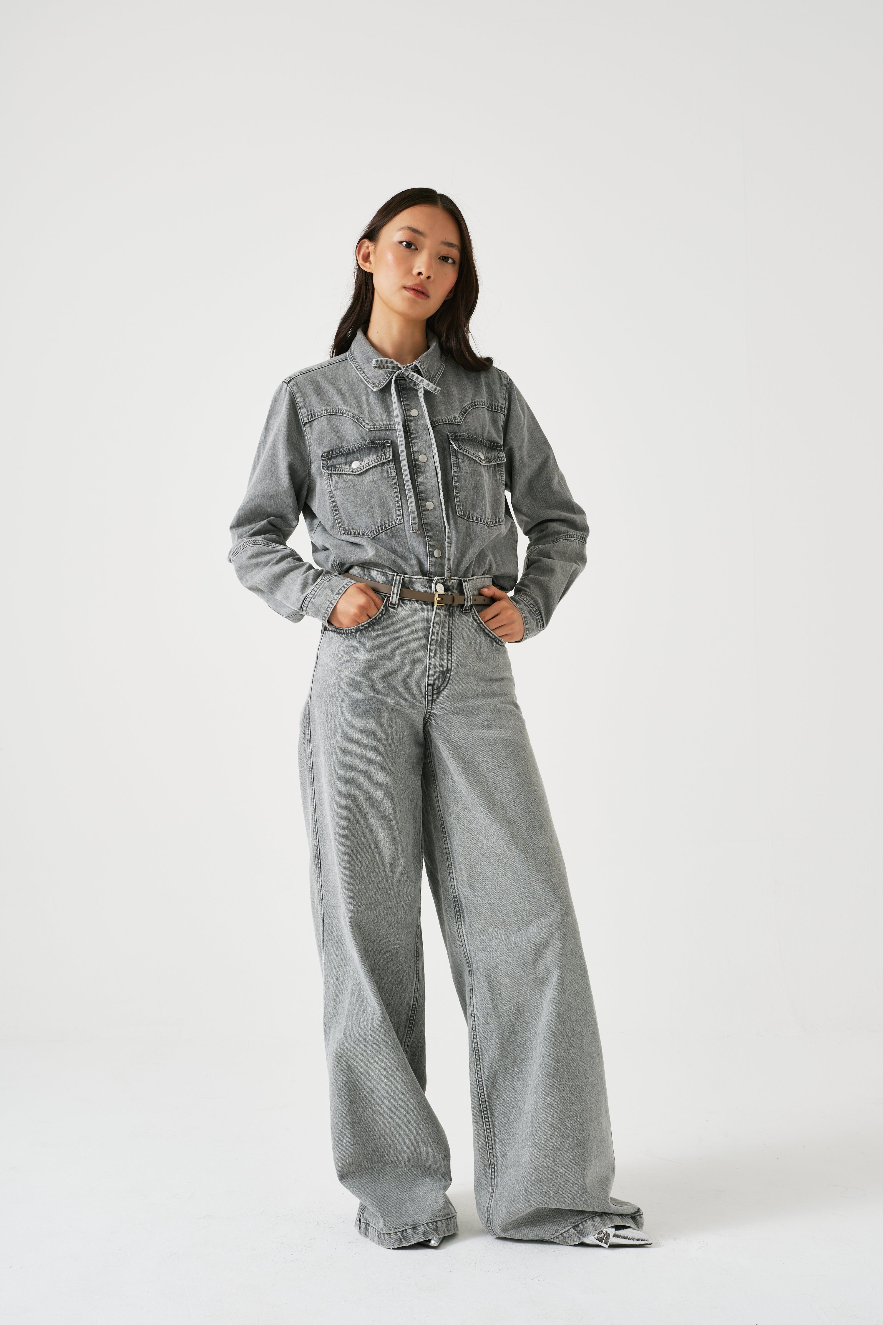 Mia Shirt in Silver Lining - seventy + mochi