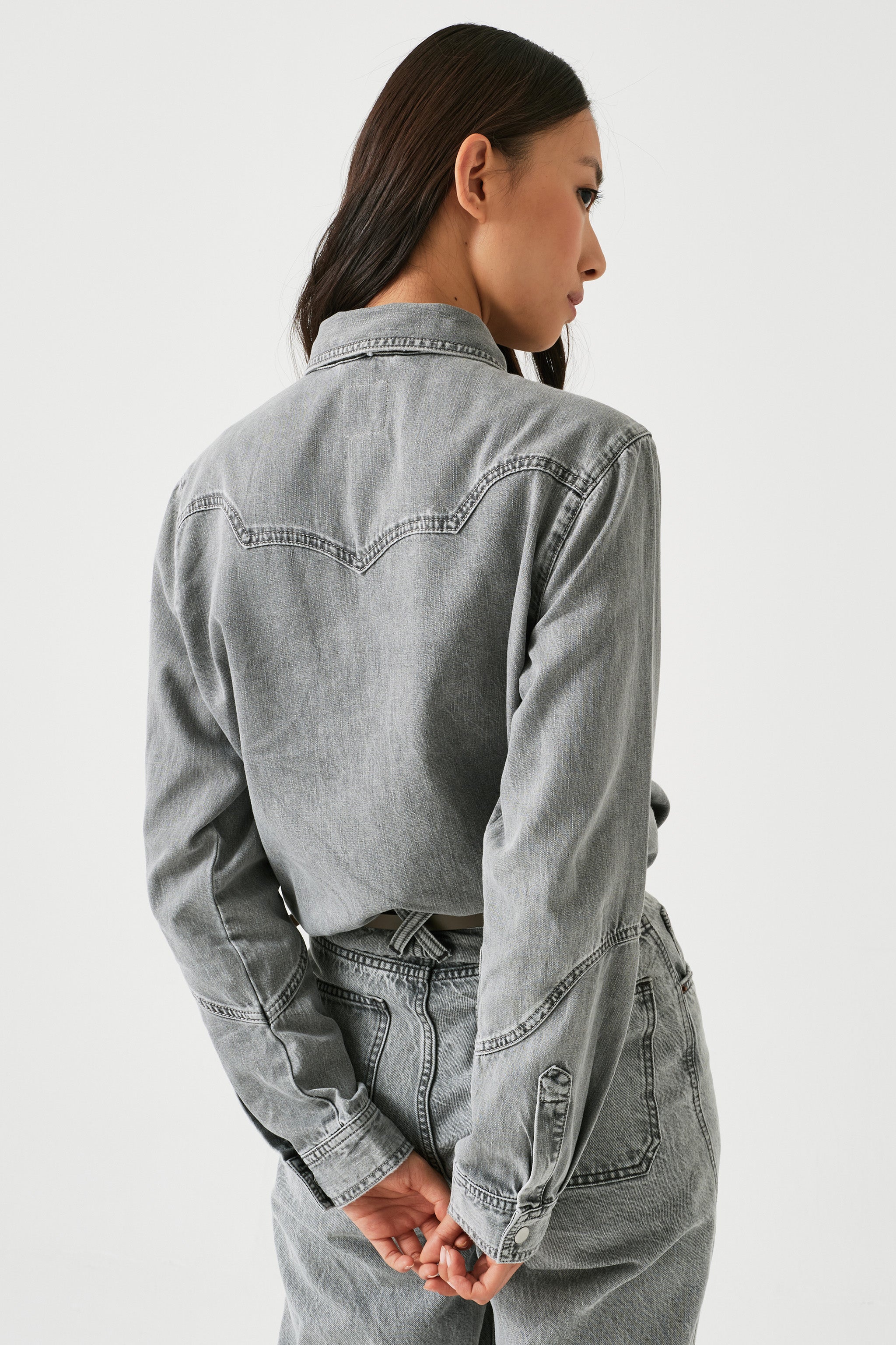 Mia Shirt in Silver Lining - seventy + mochi