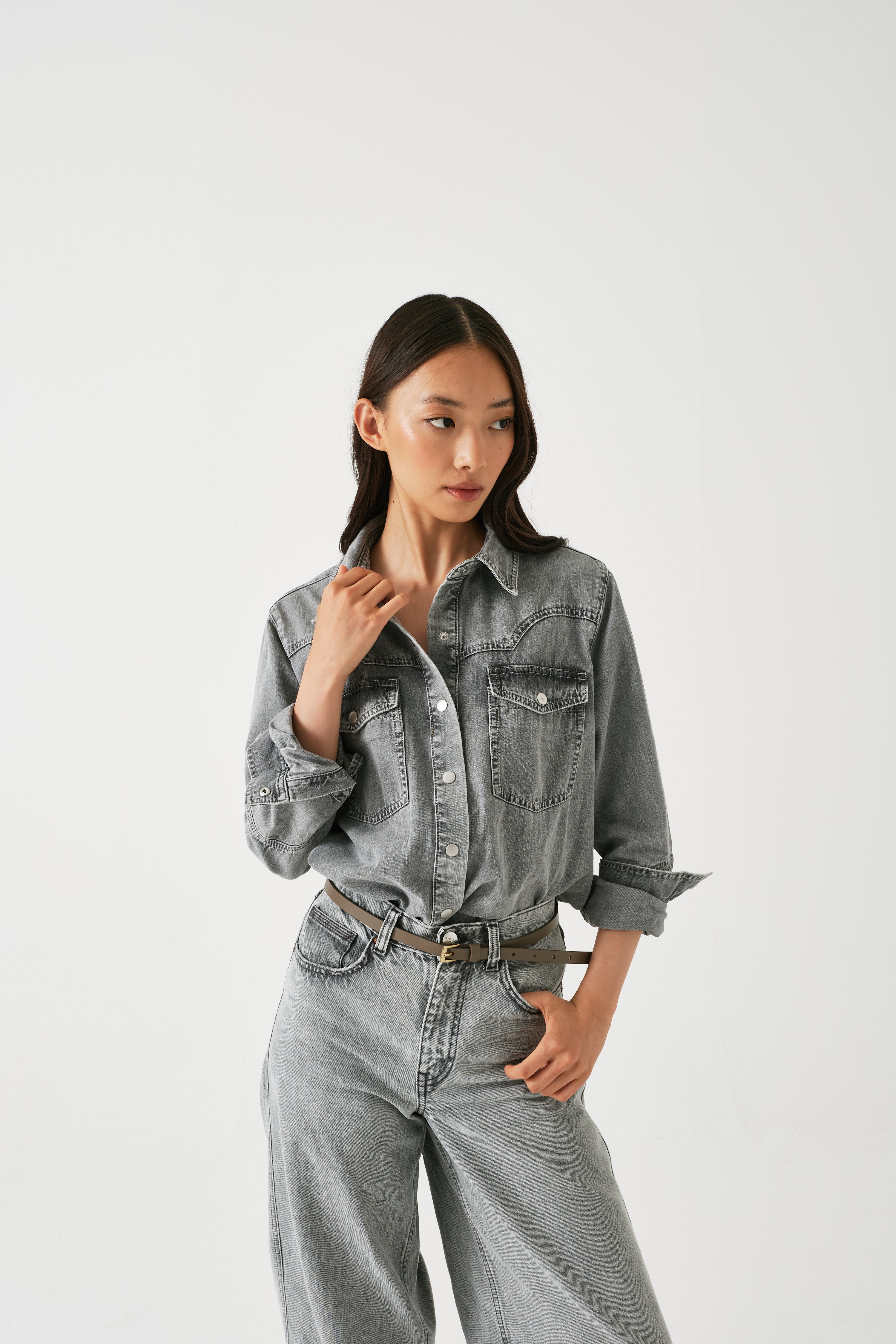 Mia Shirt in Silver Lining - seventy + mochi