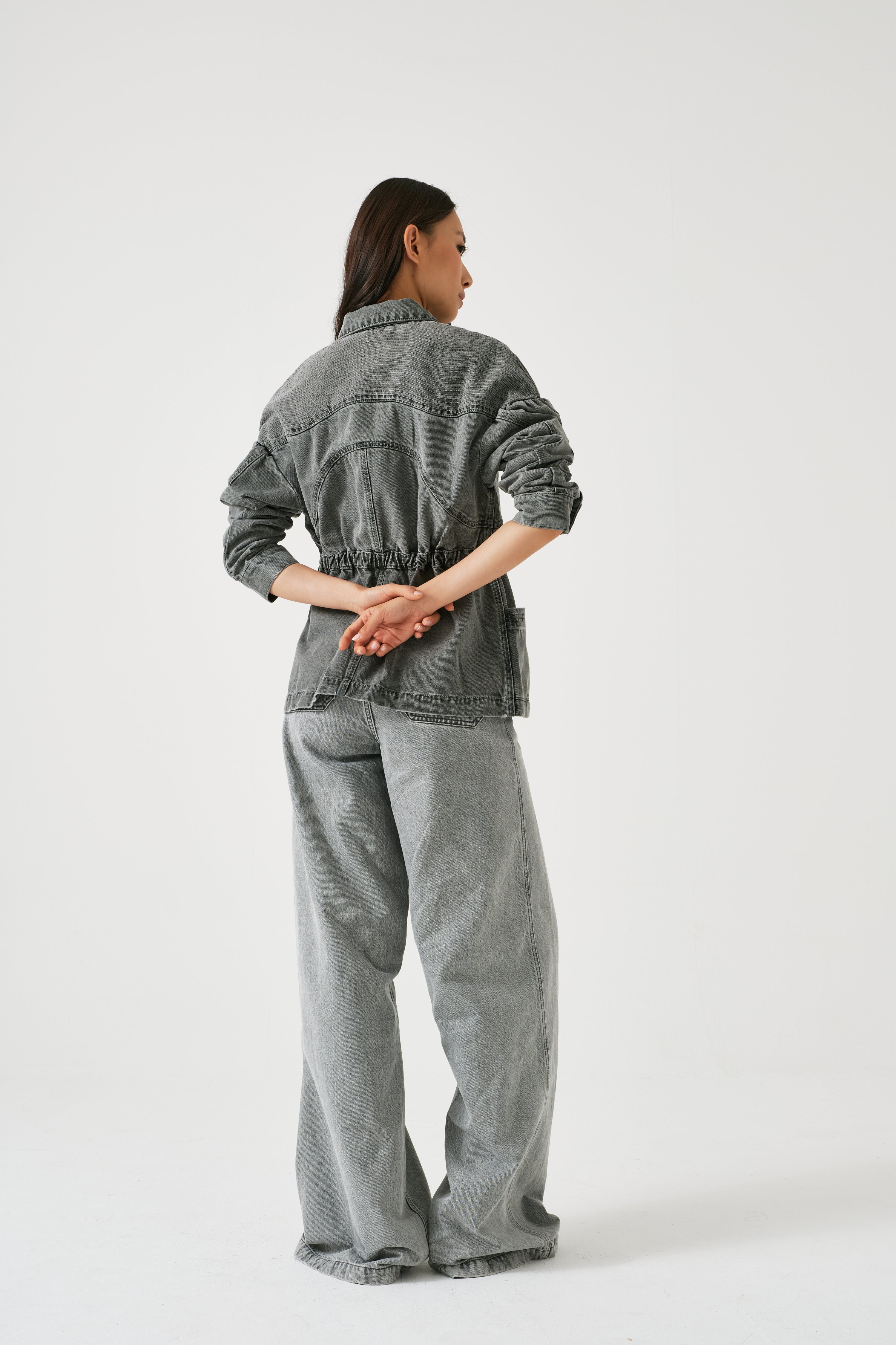 Zaha Jacket in Steel - seventy + mochi