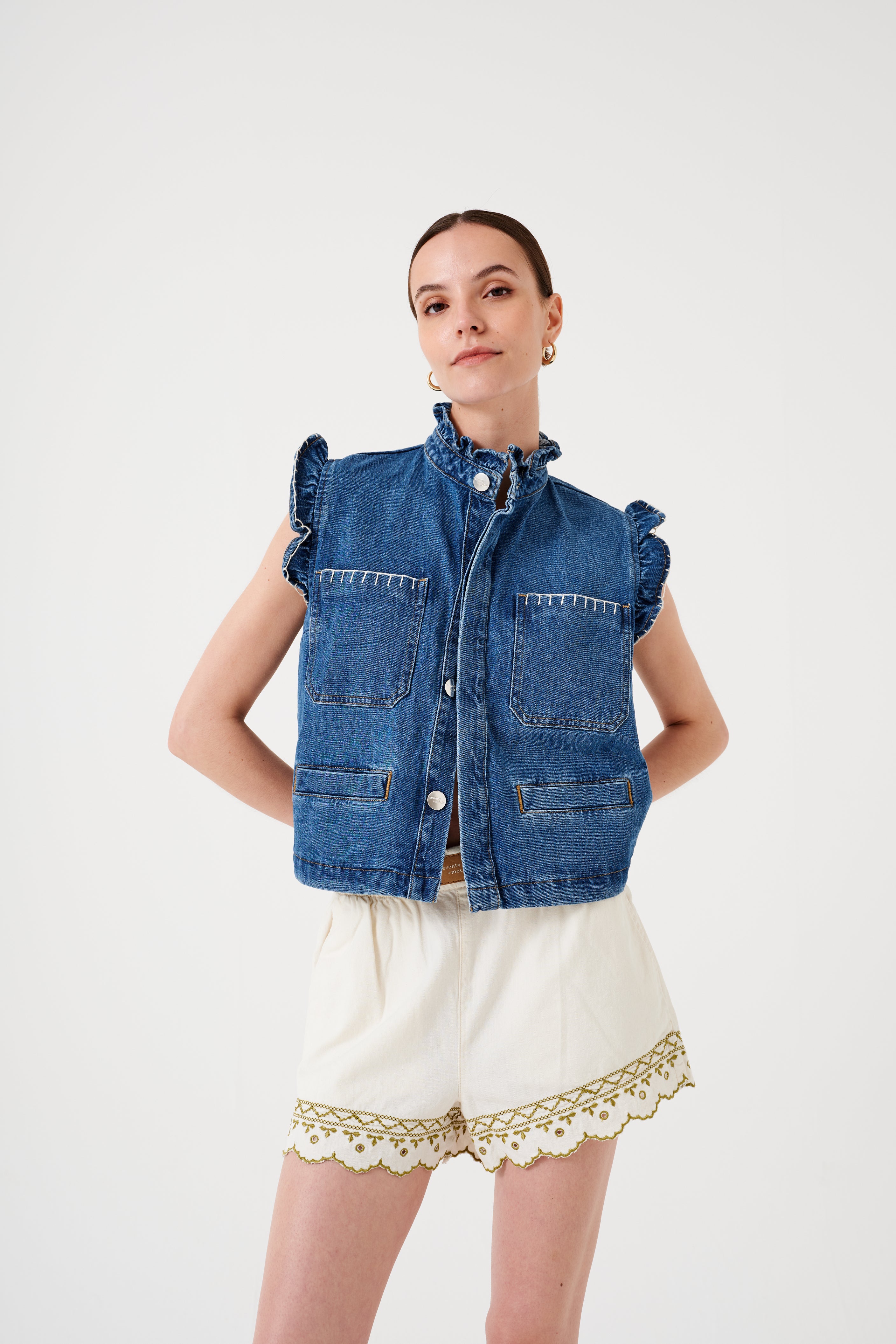 Pablo Waistcoat in Vintage Americana - seventy + mochi