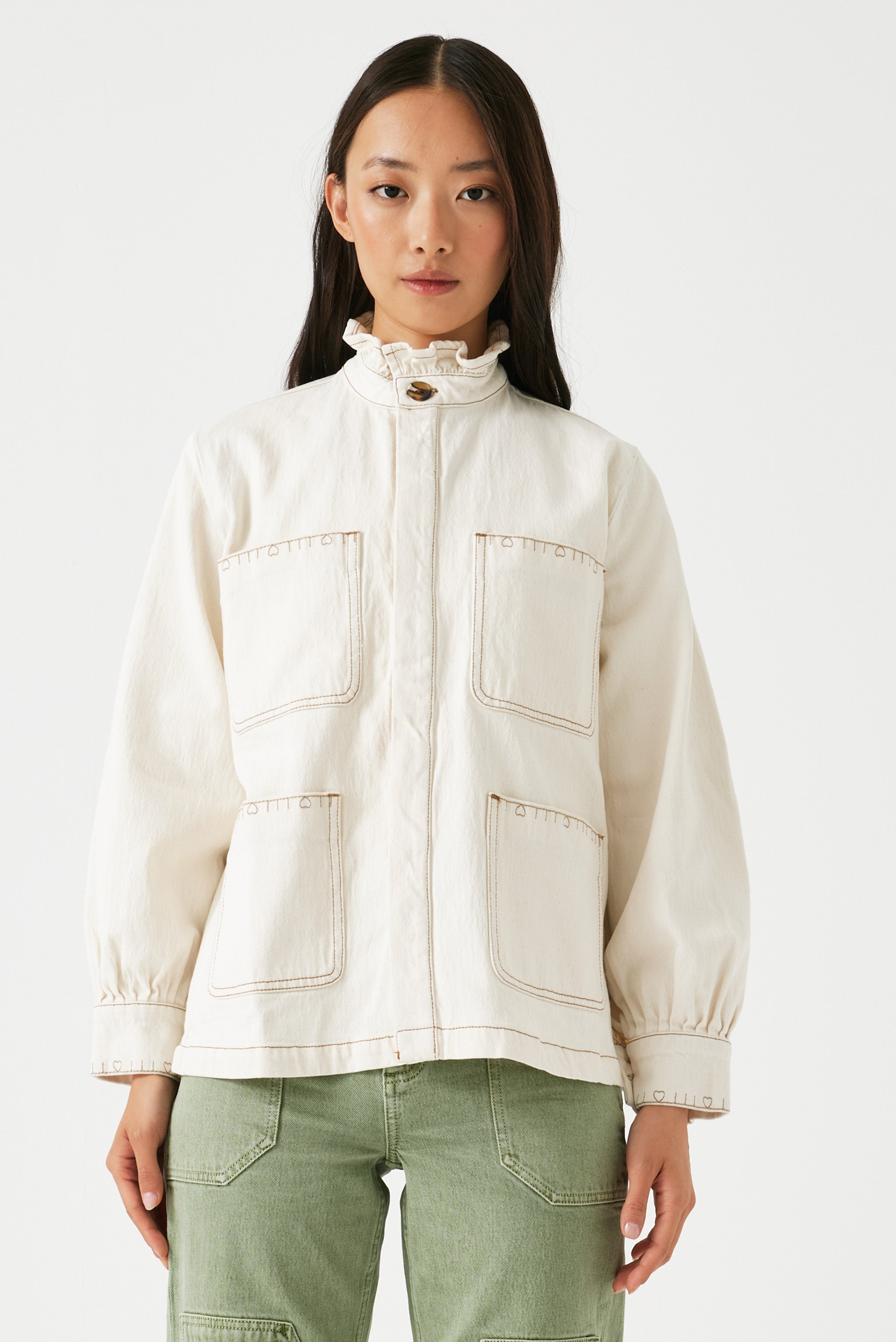 Dear Pablo Jacket in Ecru - seventy + mochi