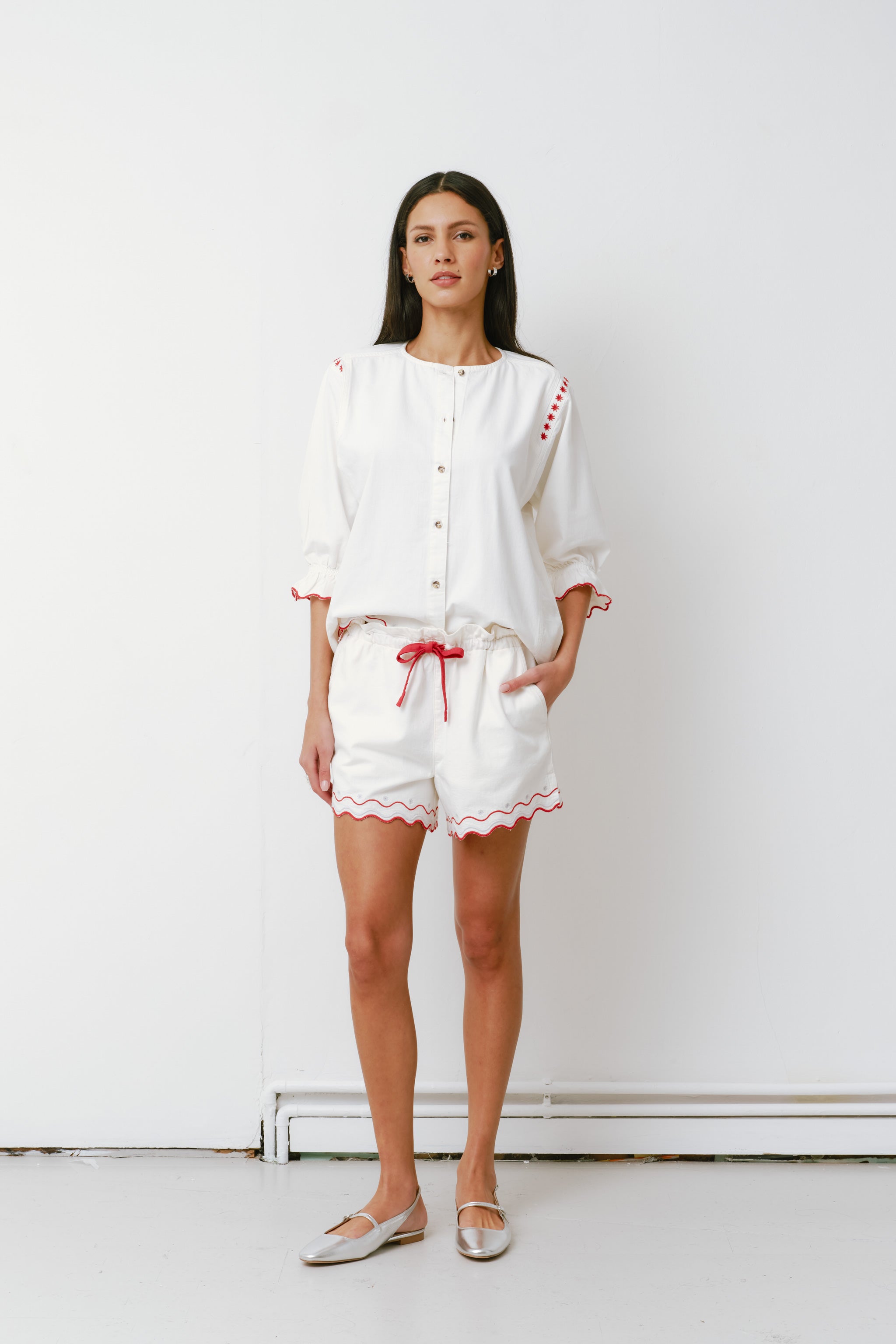 Nina Short in White