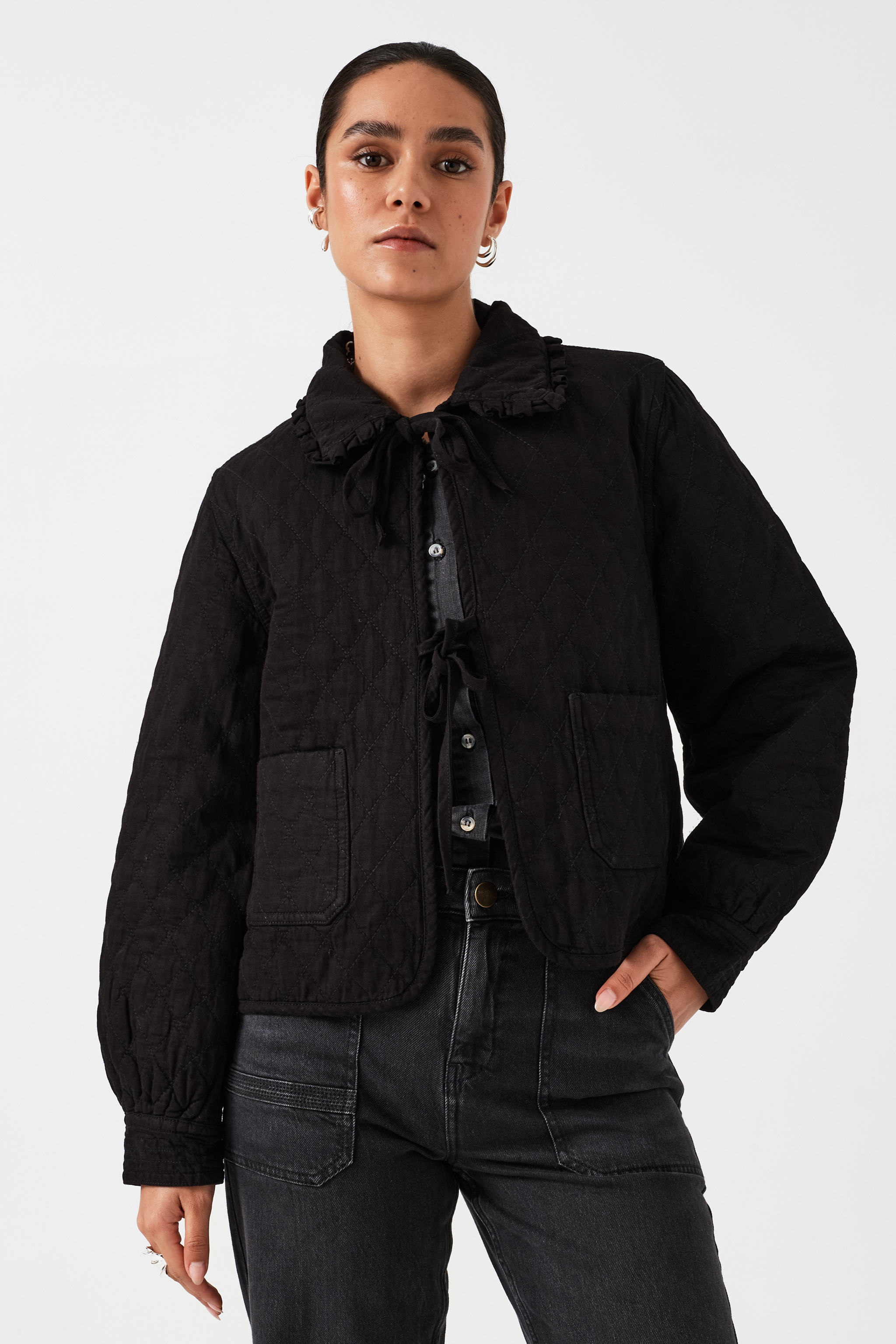 Heidi Jacket in Black - seventy + mochi