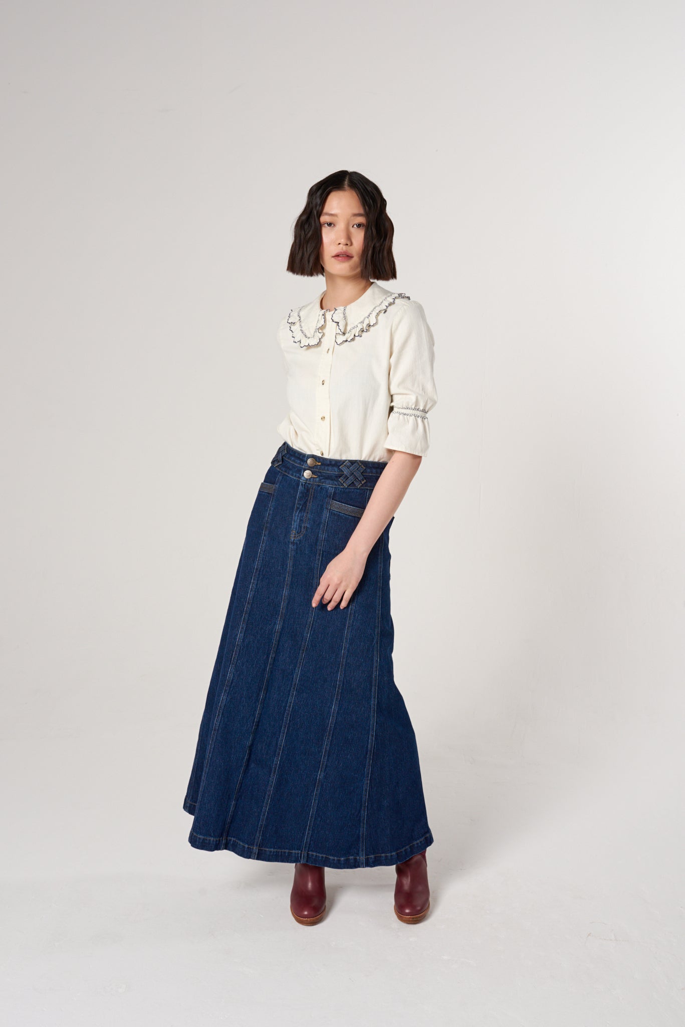 Willow Skirt in Americana - seventy + mochi