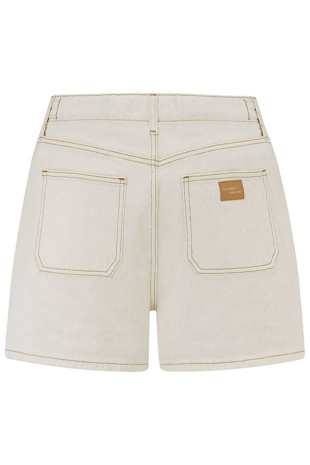 Ali Tab Short in Ecru - seventy + mochi