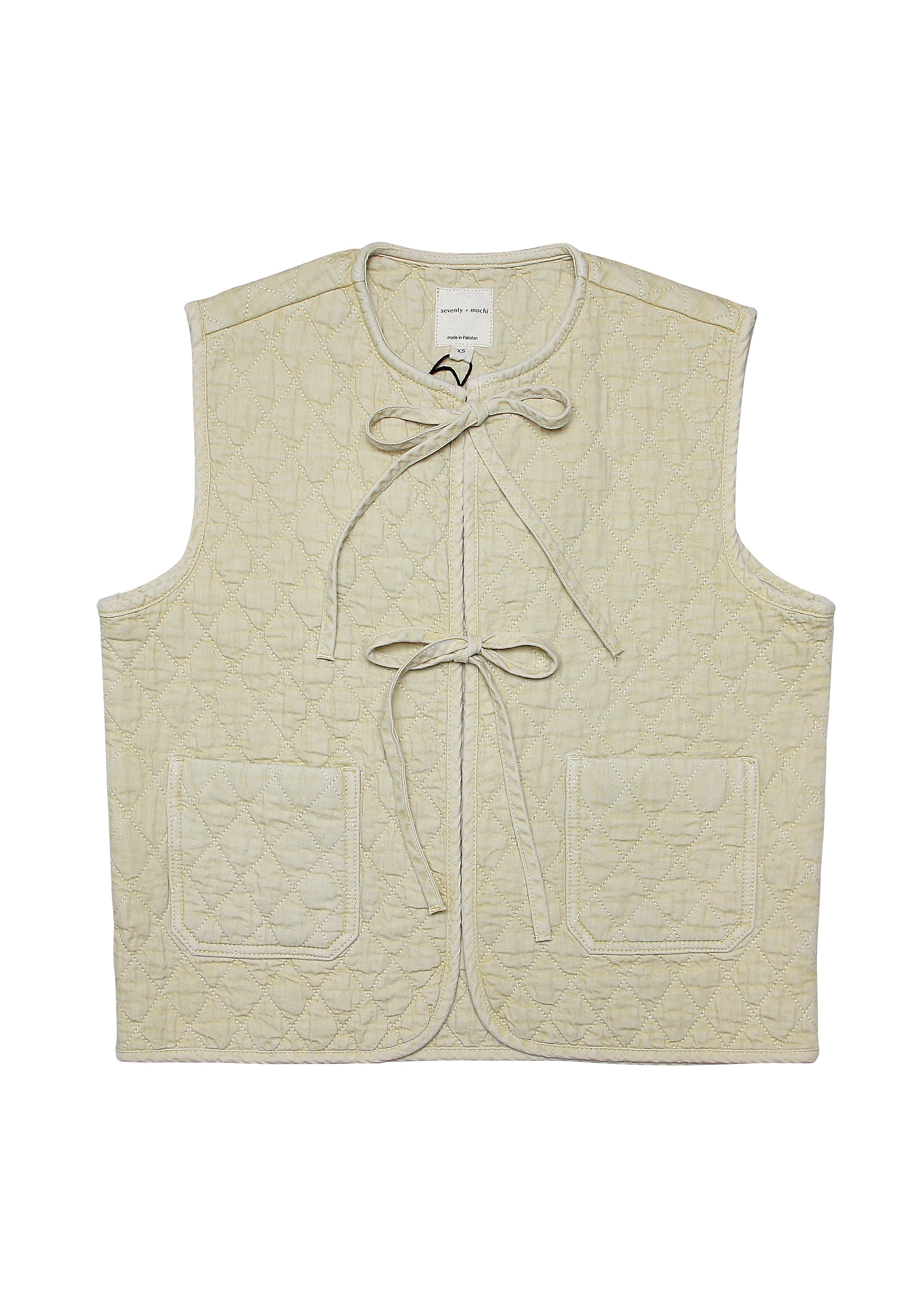 Aria Vest in Mellow Yellow - seventy + mochi