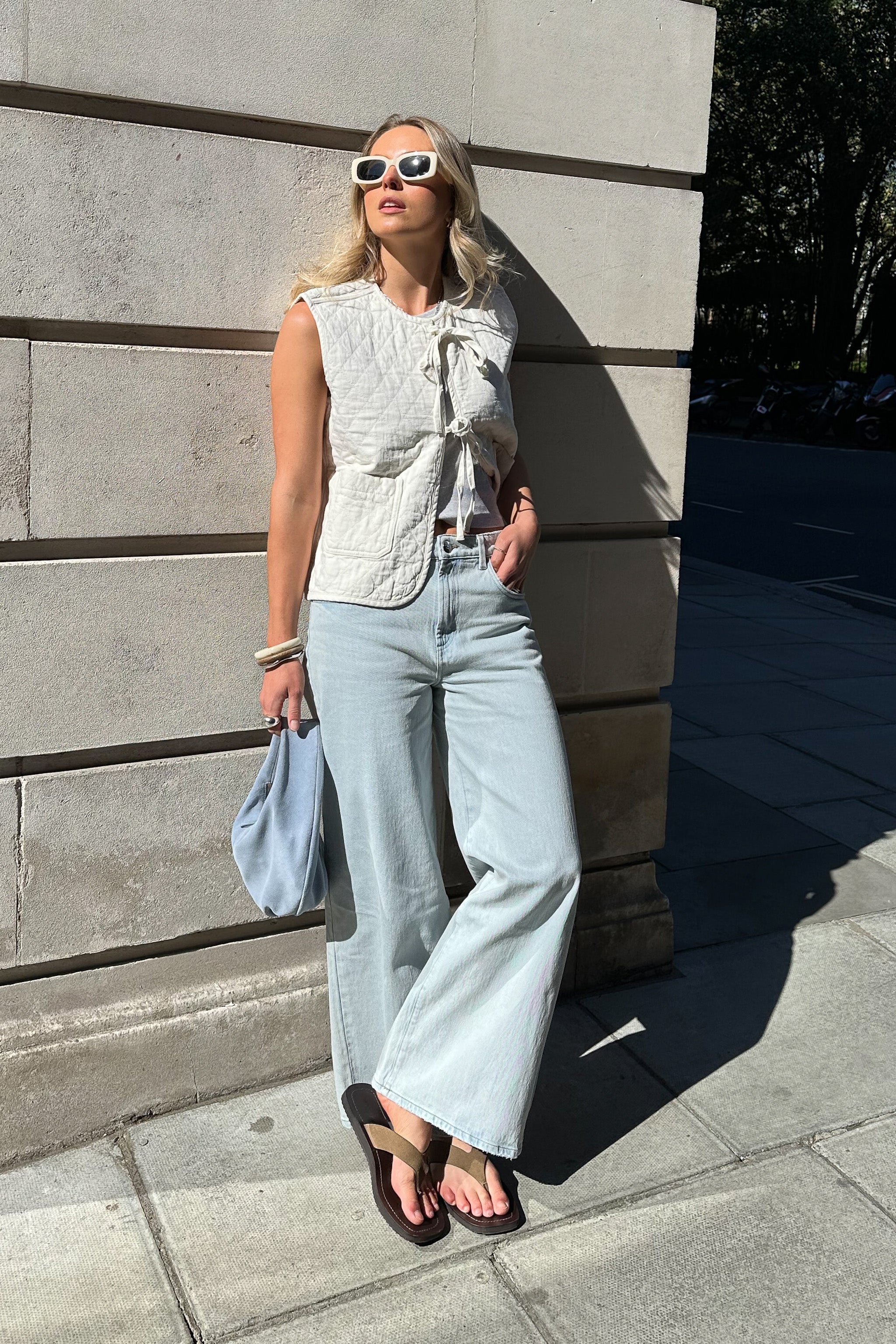 Aria Vest in Ecru - seventy + mochi