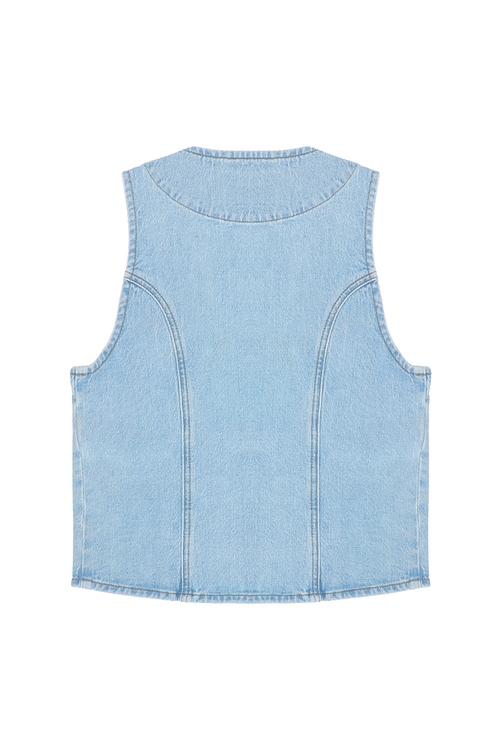 Bea Waistcoat in Oceanic Blue - seventy + mochi
