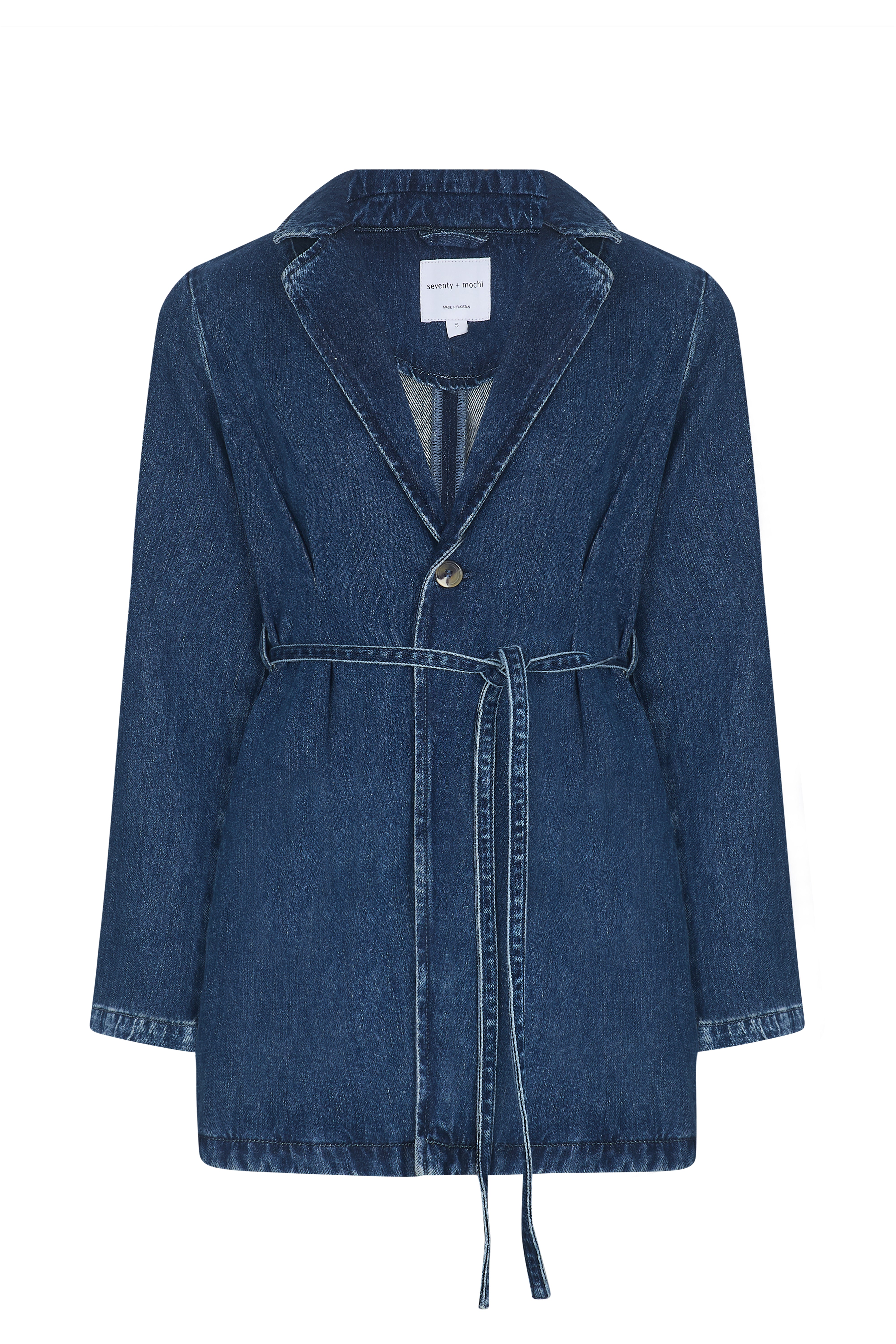 Bette Belted Denim Jacket in Phoenix
