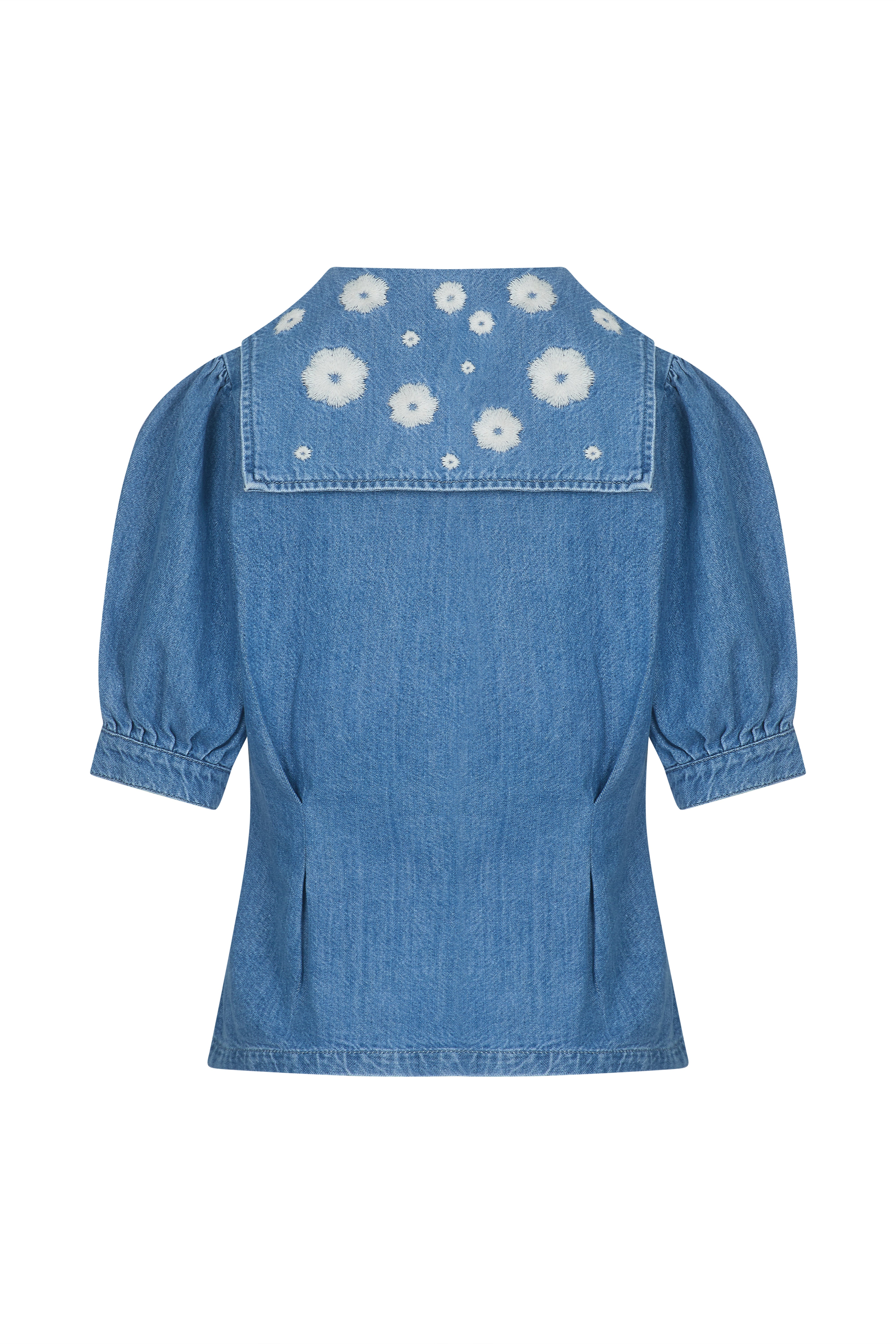 Cassie Top in Malibu Embroidery - seventy + mochi