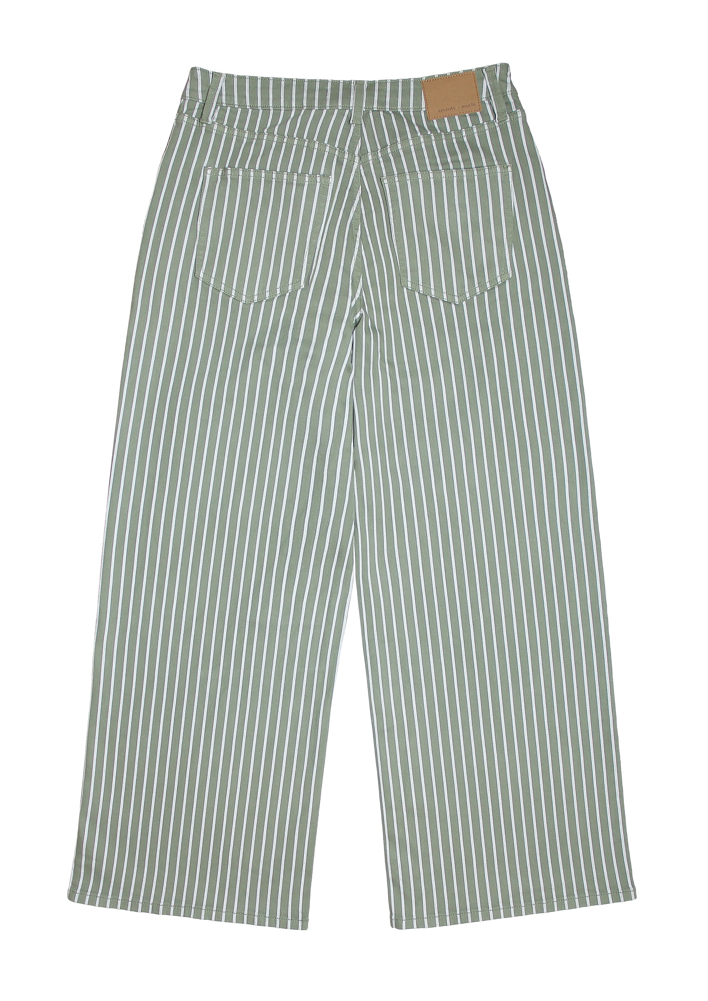 Blake Jean in Moss Wide Stripe - seventy + mochi