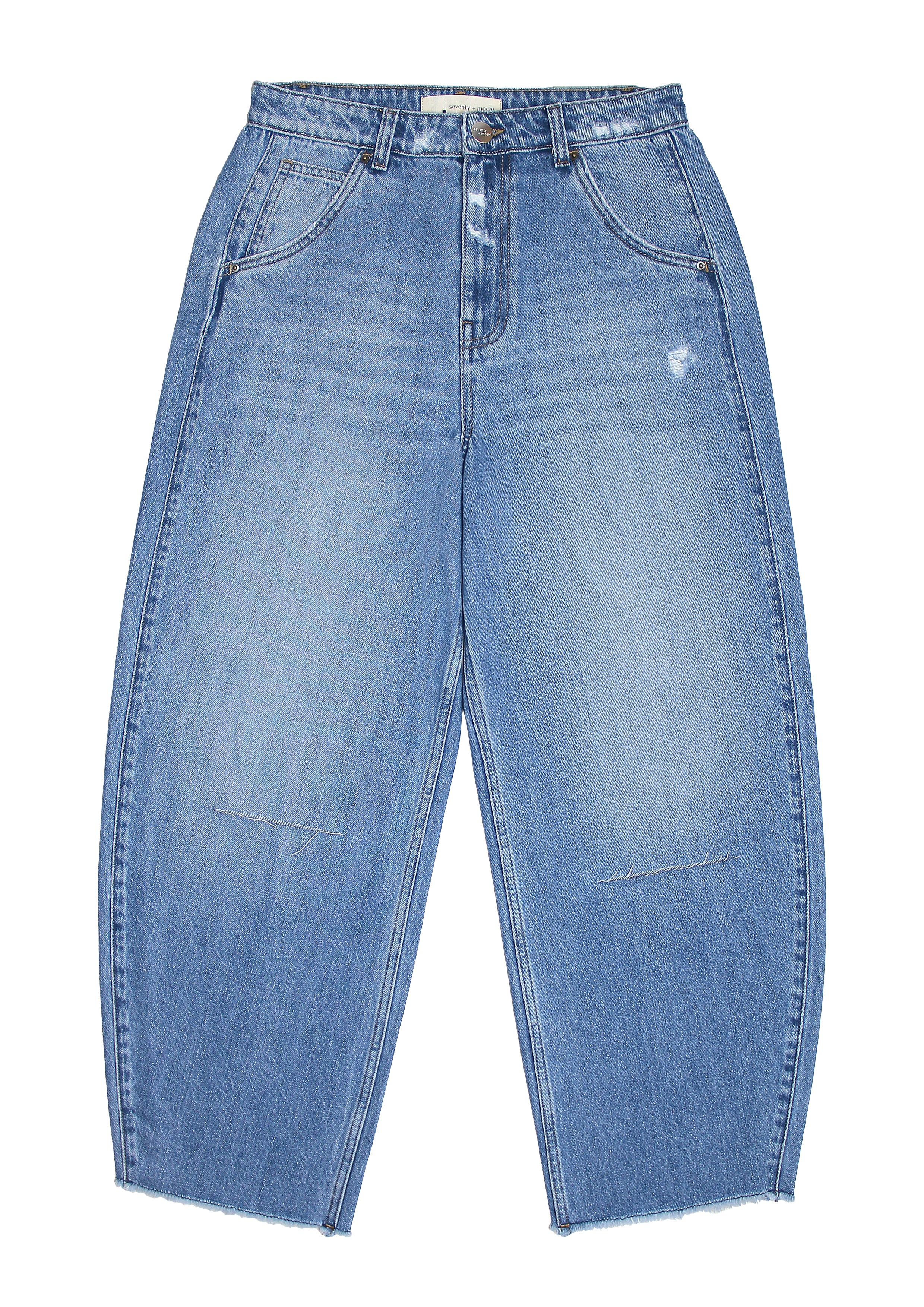 Bo Jean in Destroyed Dark Weekender - seventy + mochi