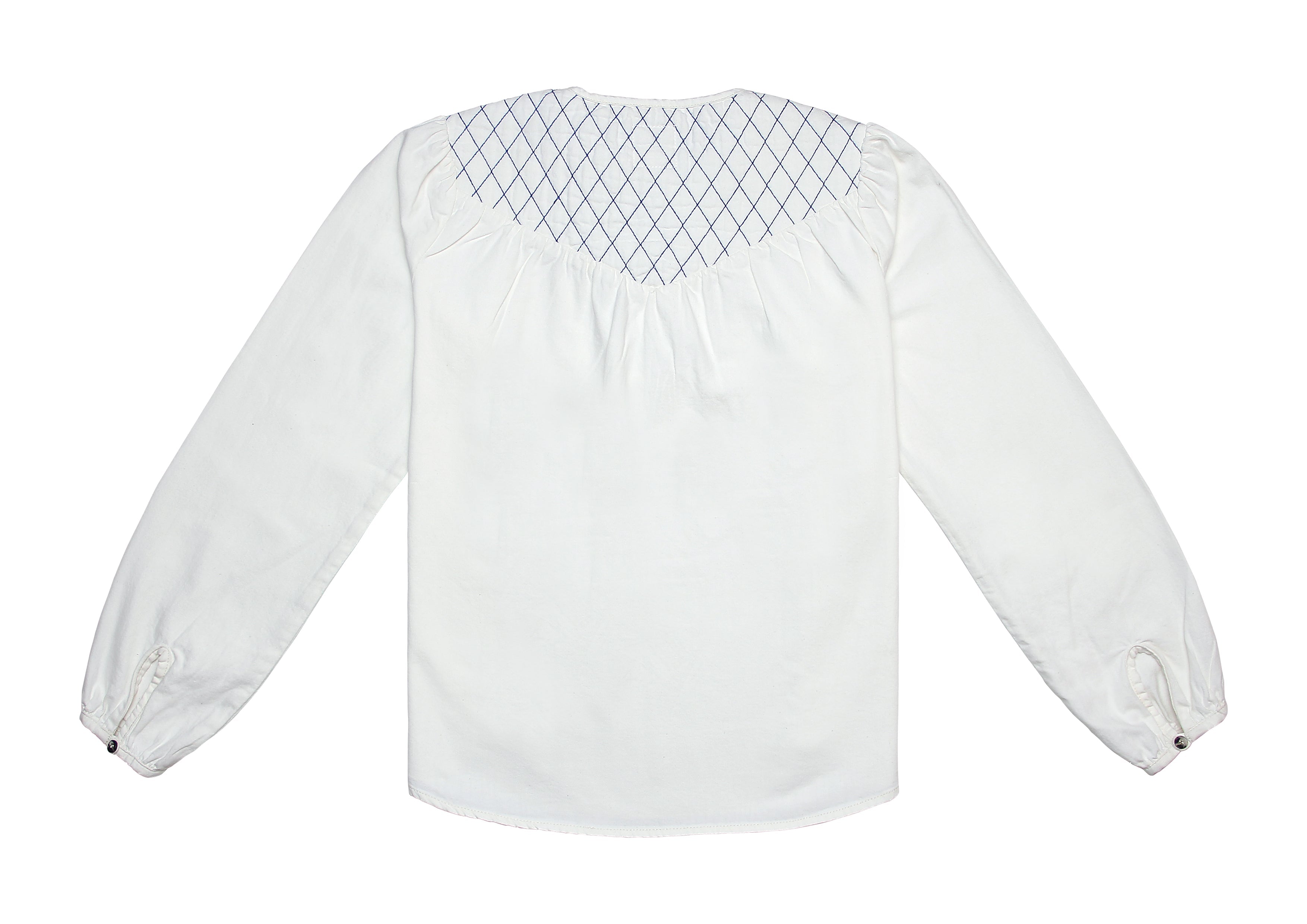 Clio Blouse in Ecru - seventy + mochi