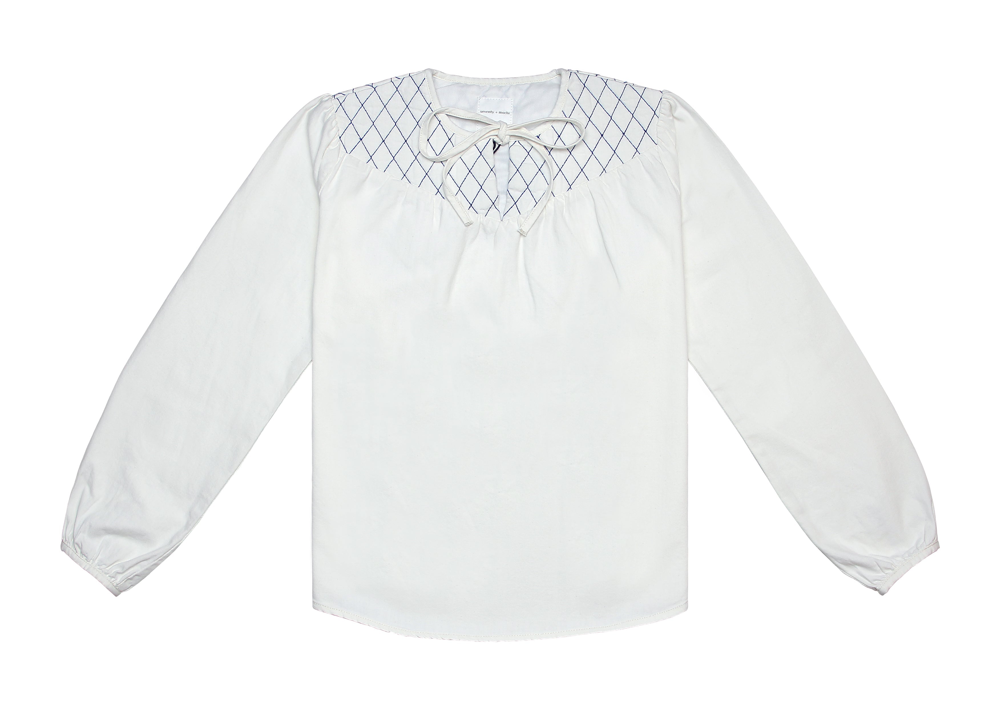 Clio Blouse in Ecru - seventy + mochi