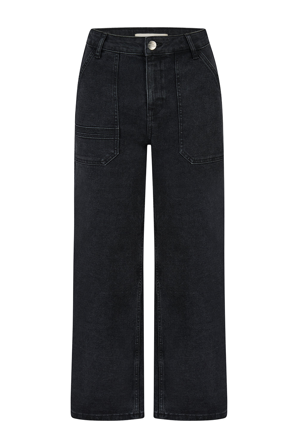 Elodie Cropped Jean in Black - seventy + mochi