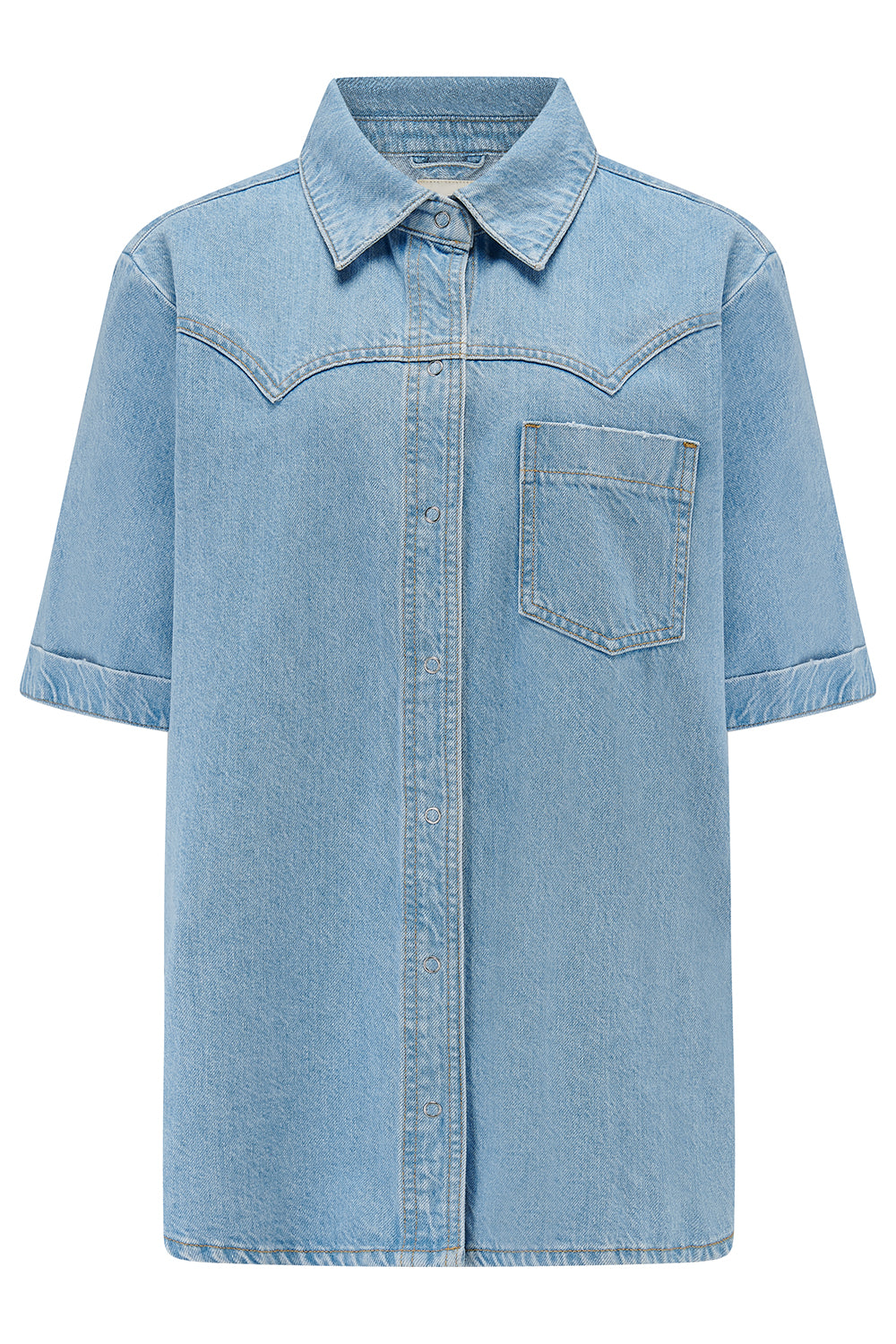 Eva Denim Shirt in Summer Sky - seventy + mochi