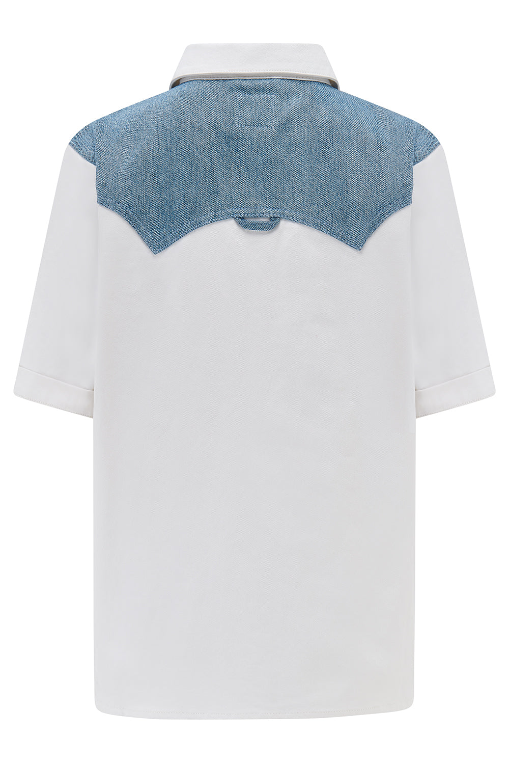 Eva Denim Shirt in Two Tone - seventy + mochi