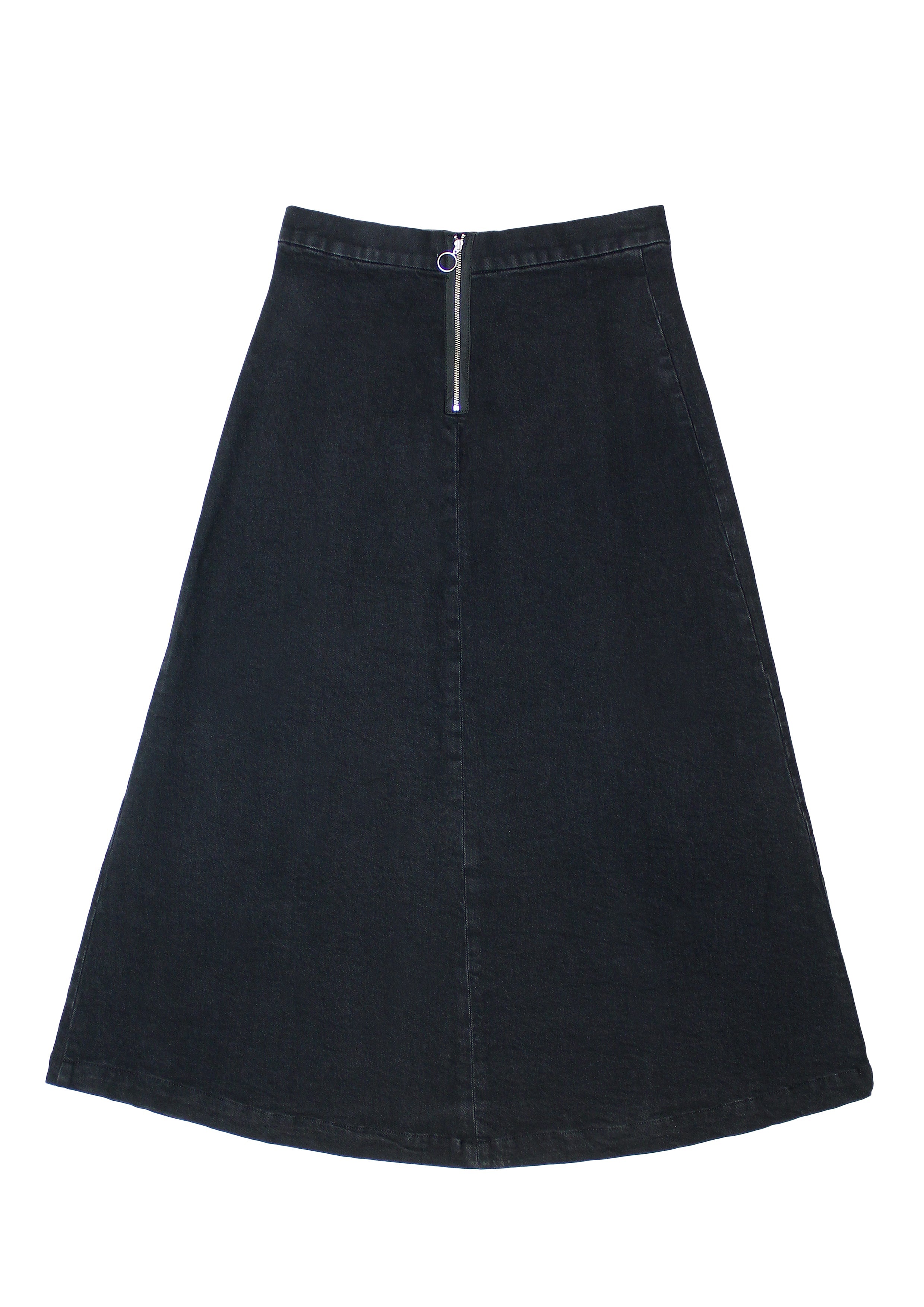 Faye Slip Skirt in Vintage Black - seventy + mochi