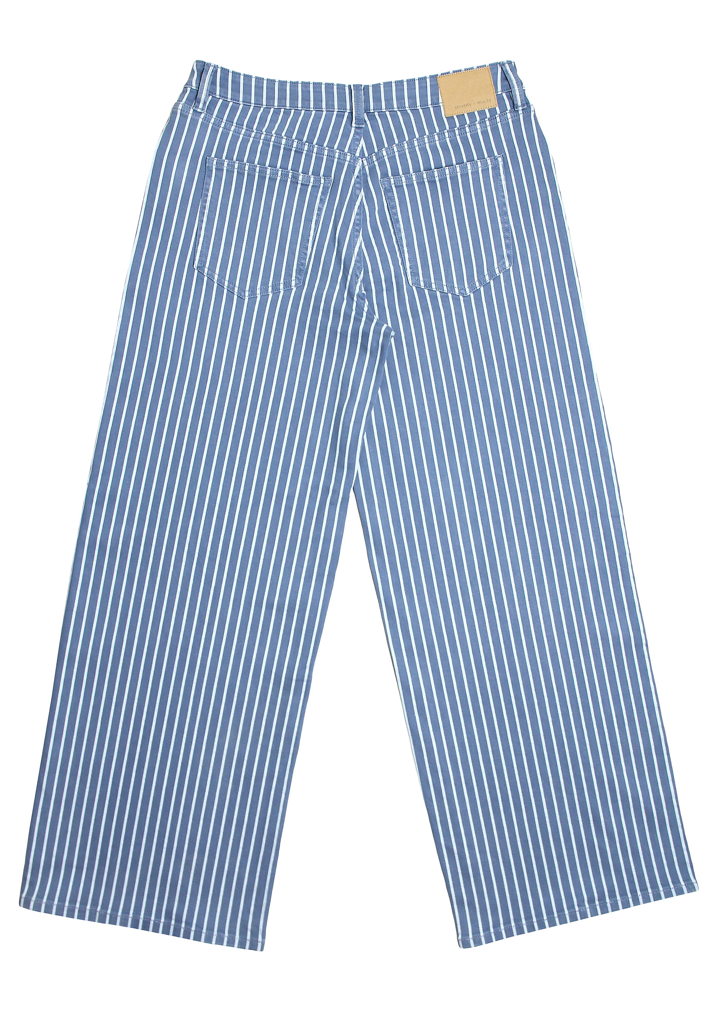 Gracie Jean in Washed Denim Wide Stripe - seventy + mochi