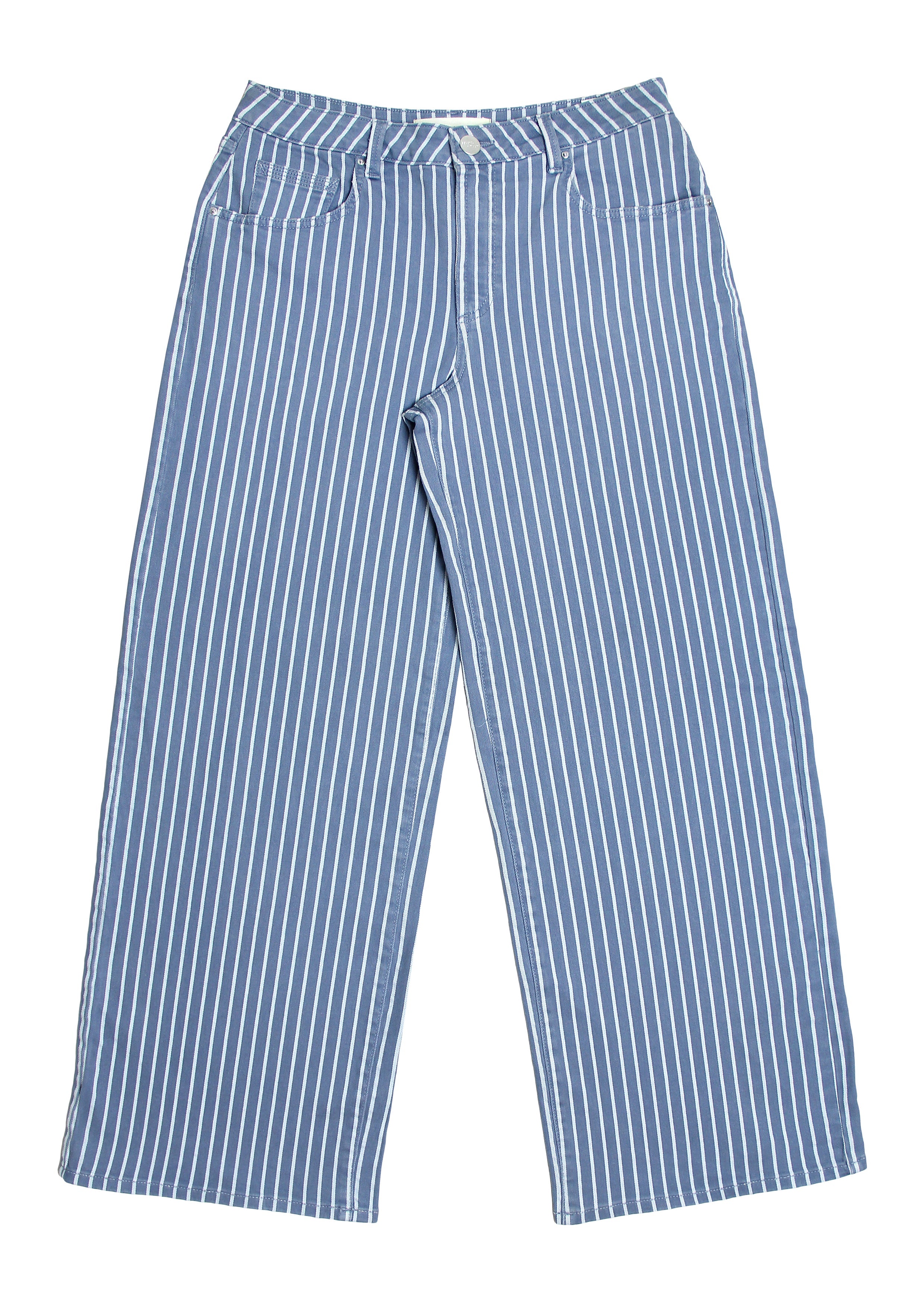 Gracie Jean in Washed Denim Wide Stripe - seventy + mochi