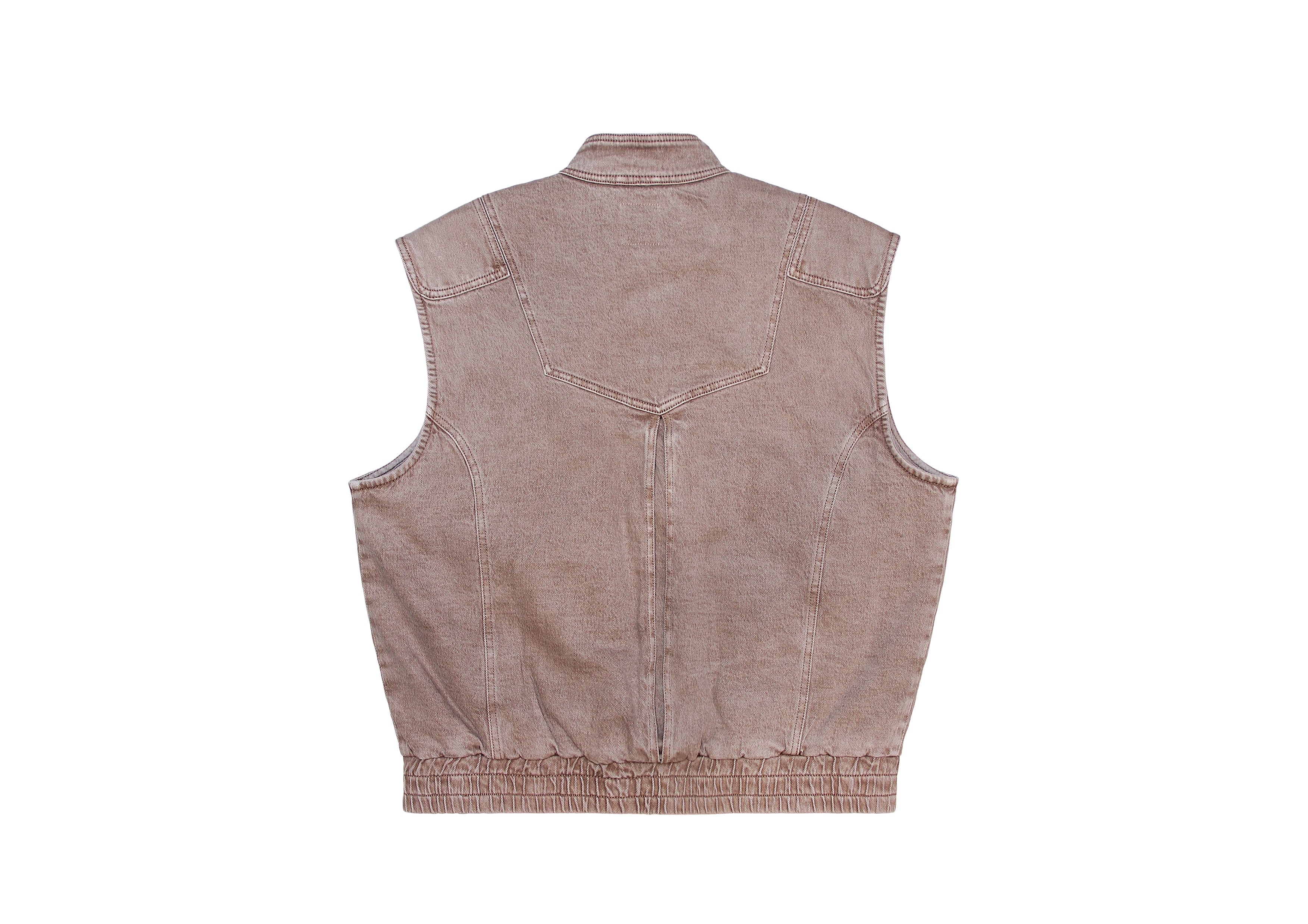 Sleeveless Oversized Juno Jacket in Washed Mocha - seventy + mochi
