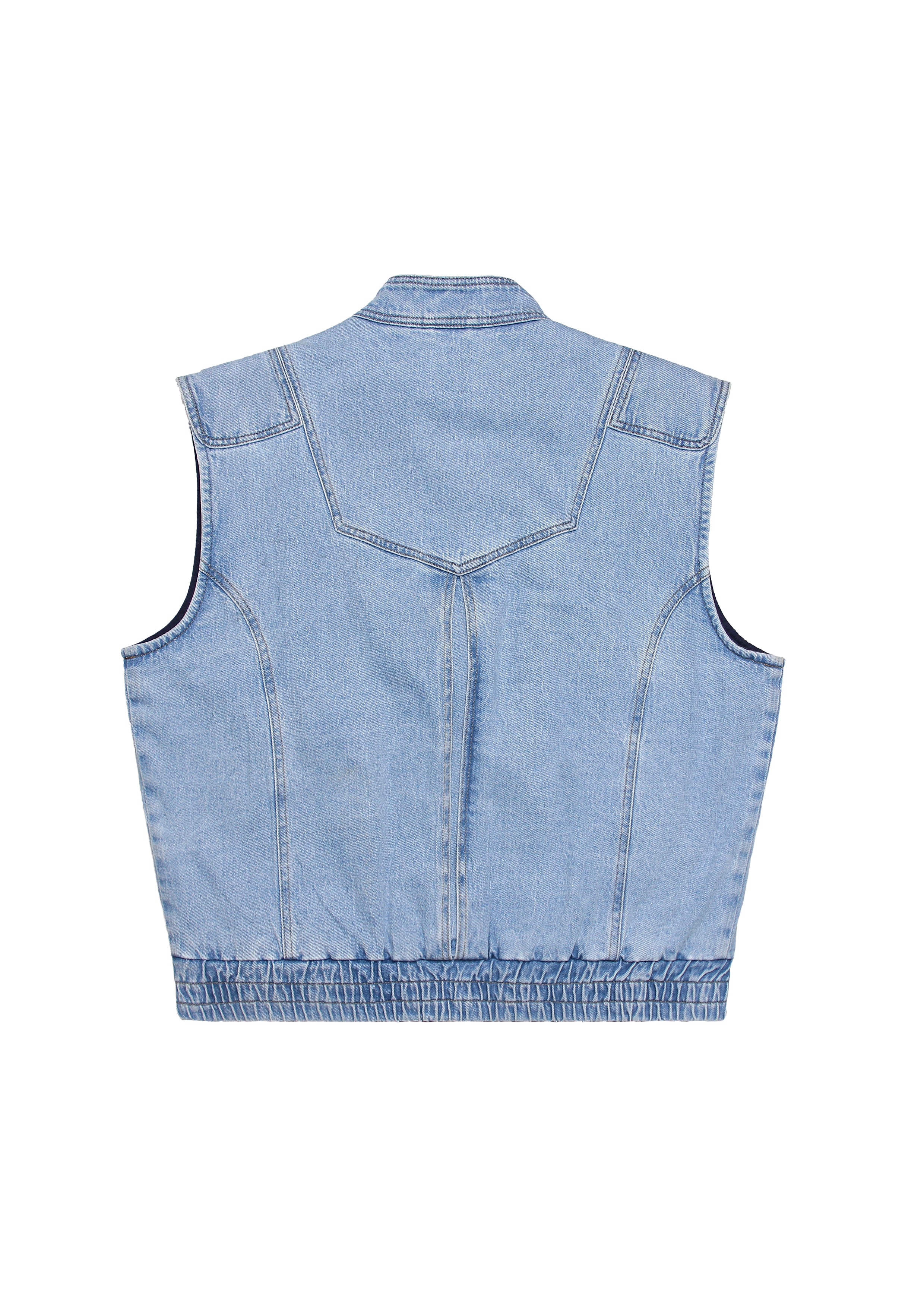 Sleeveless Oversized Juno Jacket in Dakota - seventy + mochi