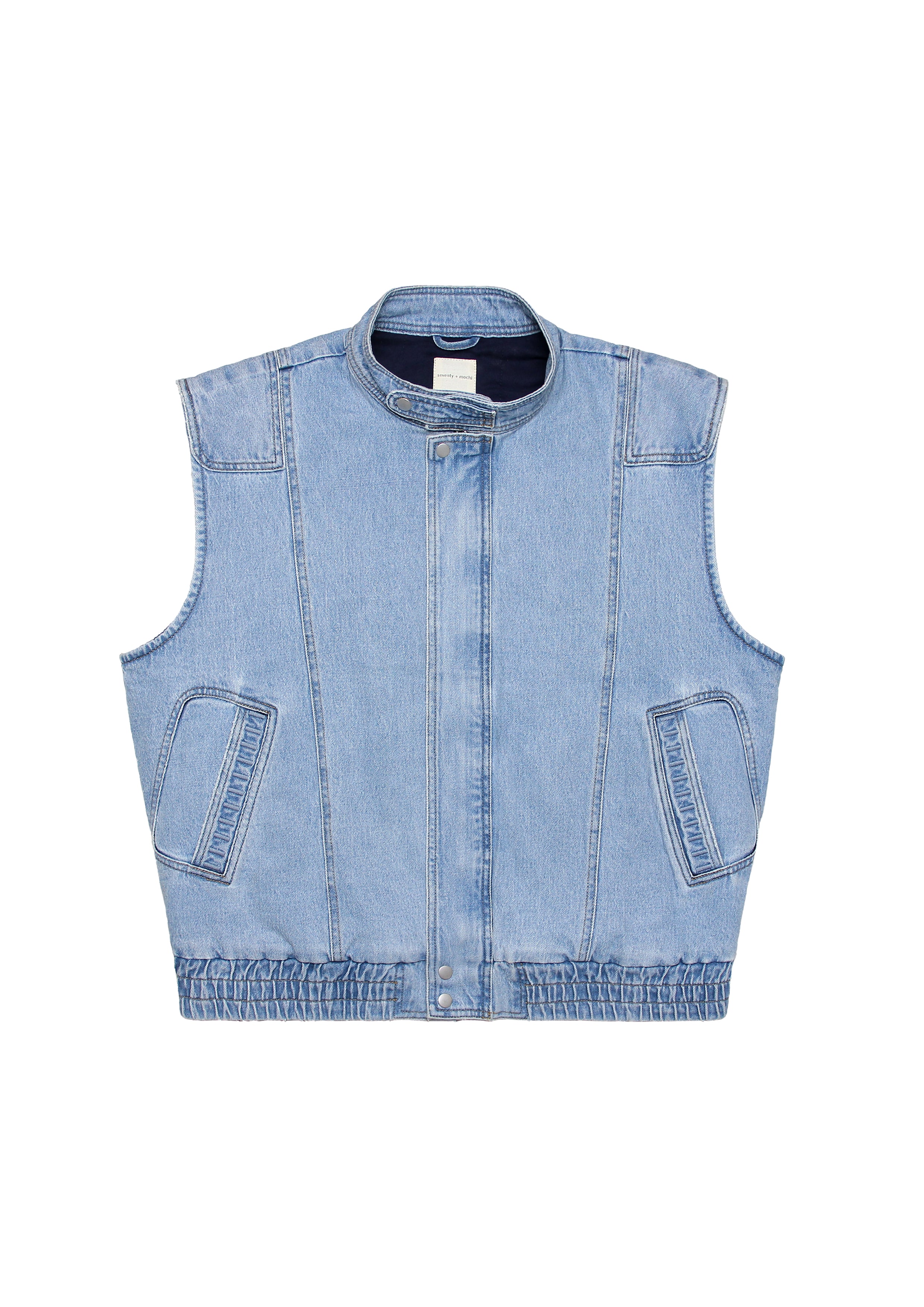 Sleeveless Oversized Juno Jacket in Dakota - seventy + mochi