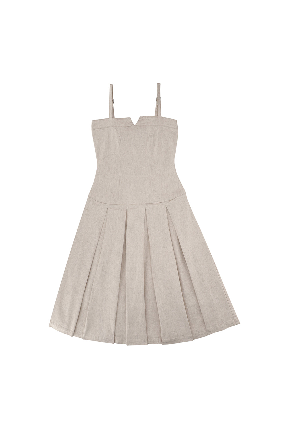 Maddie Dress in Ecru Denim - seventy + mochi