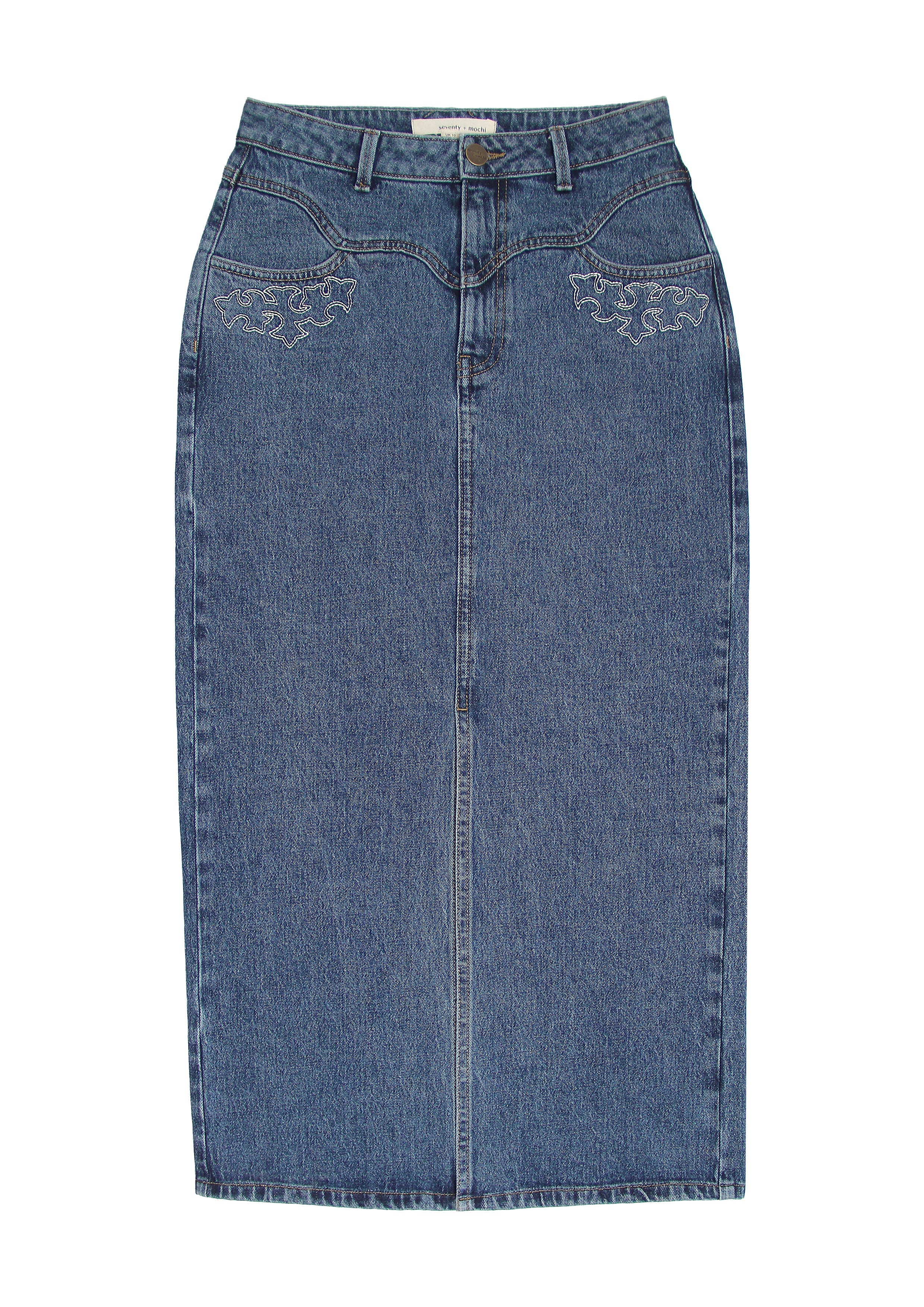 Embroidered Mia Skirt in Idaho Vintage - seventy + mochi