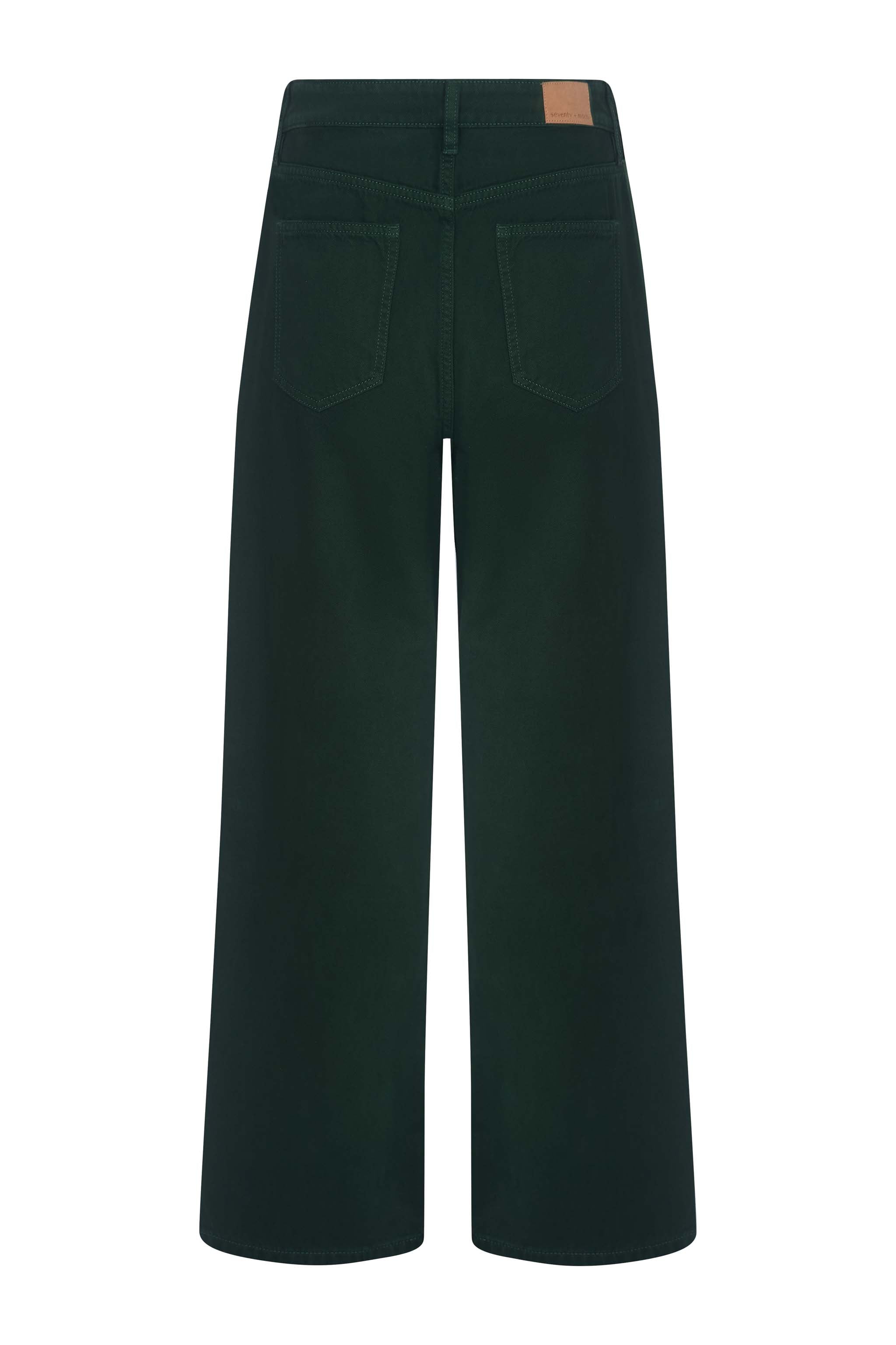 Nina Barrel Leg Jean in Dark Pine