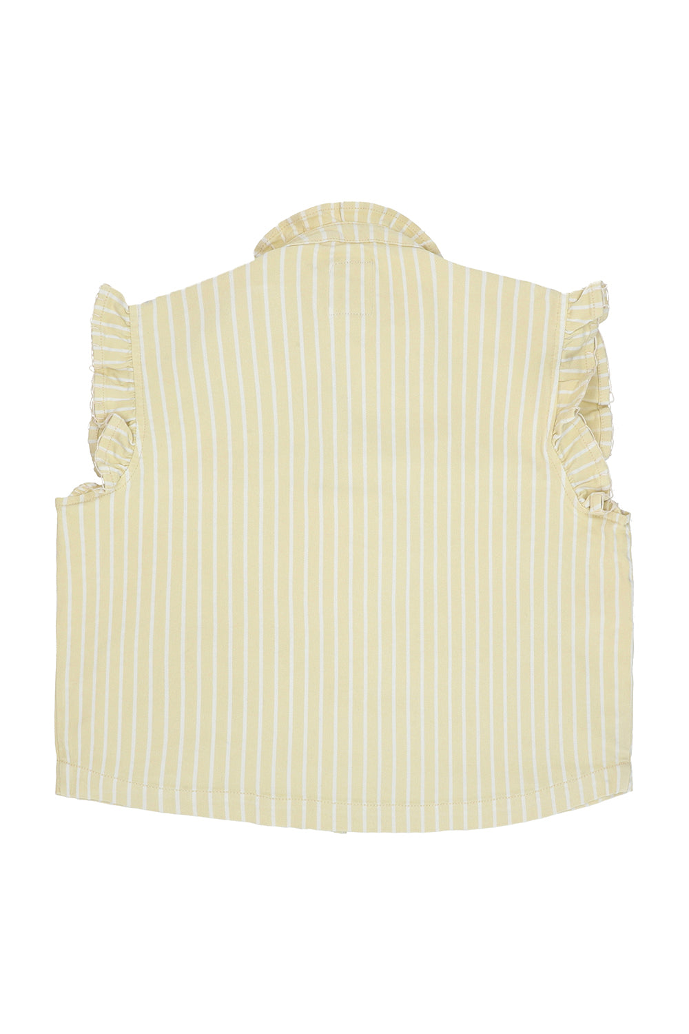 Pablo Waistcoat in Buttermilk Wide Stripe - seventy + mochi