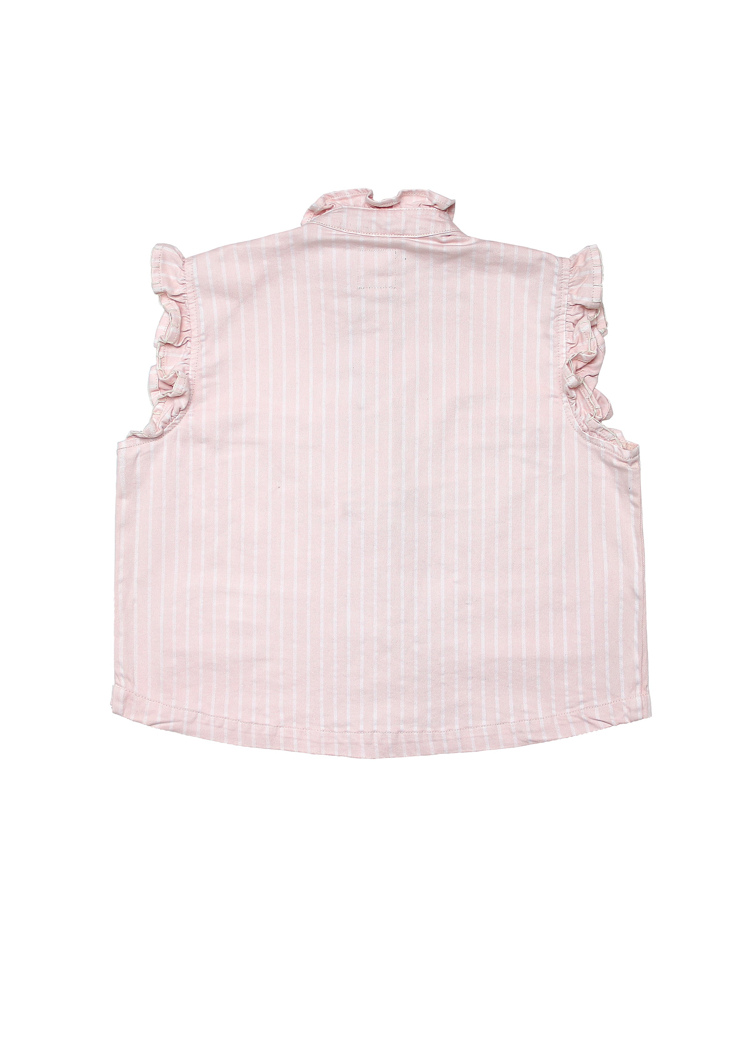 Pablo Waistcoat in Pink Dawn Wide Stripe - seventy + mochi