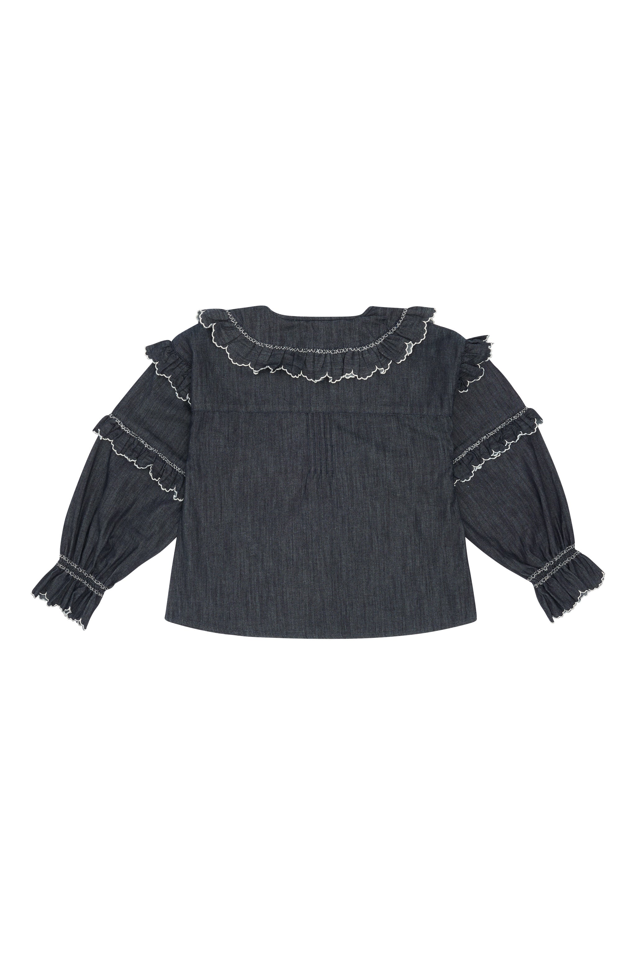 Phoebe Blouse in Indigo Rinse - seventy + mochi