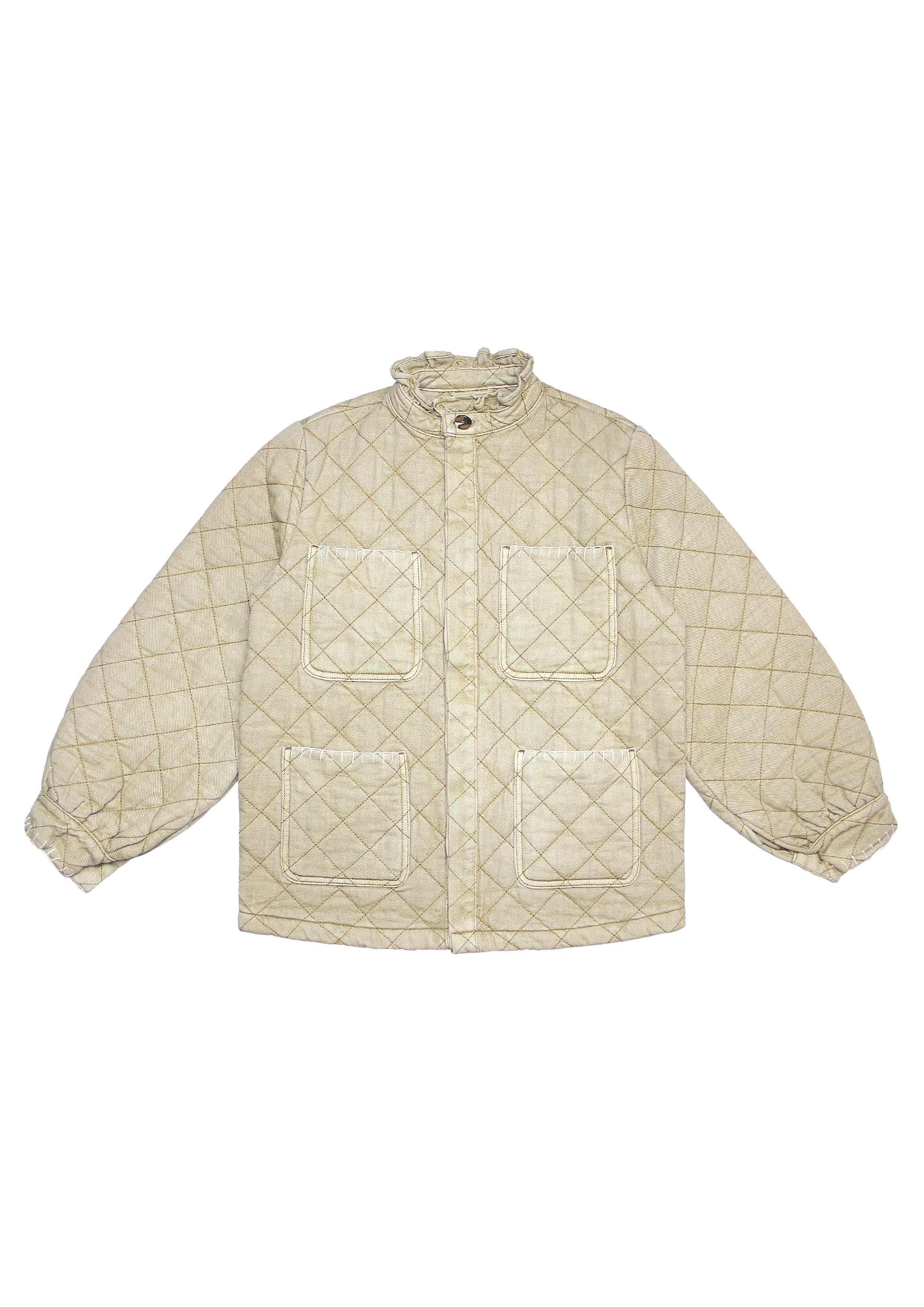 Quilted Pablo Jacket in Desert Sand - seventy + mochi
