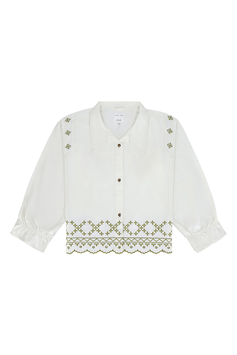 Sophie Shirt in Ecru Denim - seventy + mochi