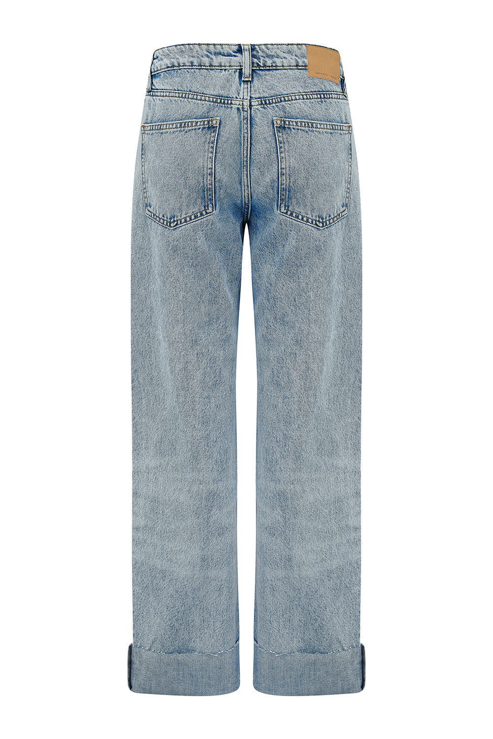 Stevie Turn Up Jean in Vintage Destroyed Austin