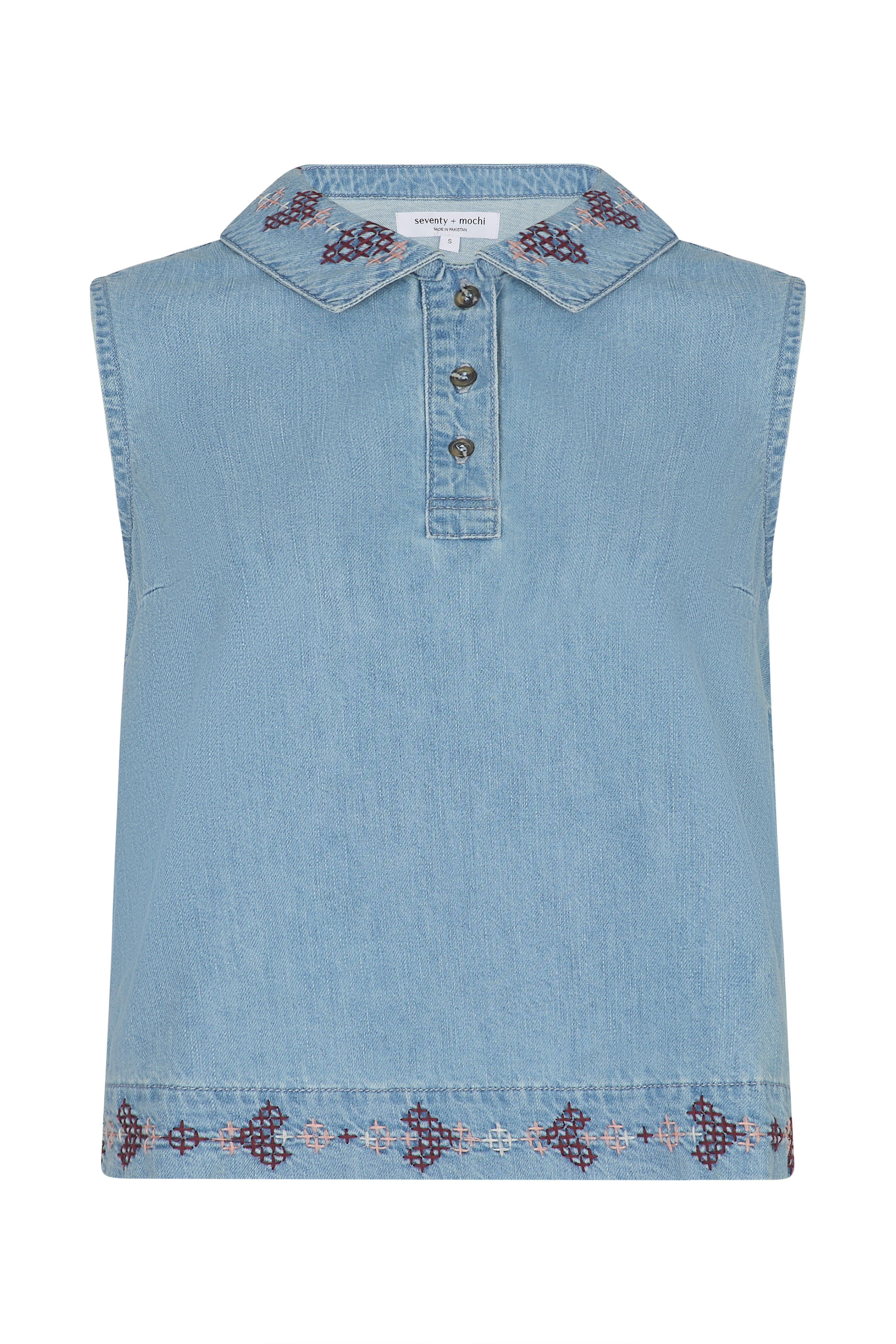 Tobi Tank Top In Summer Sky - seventy + mochi