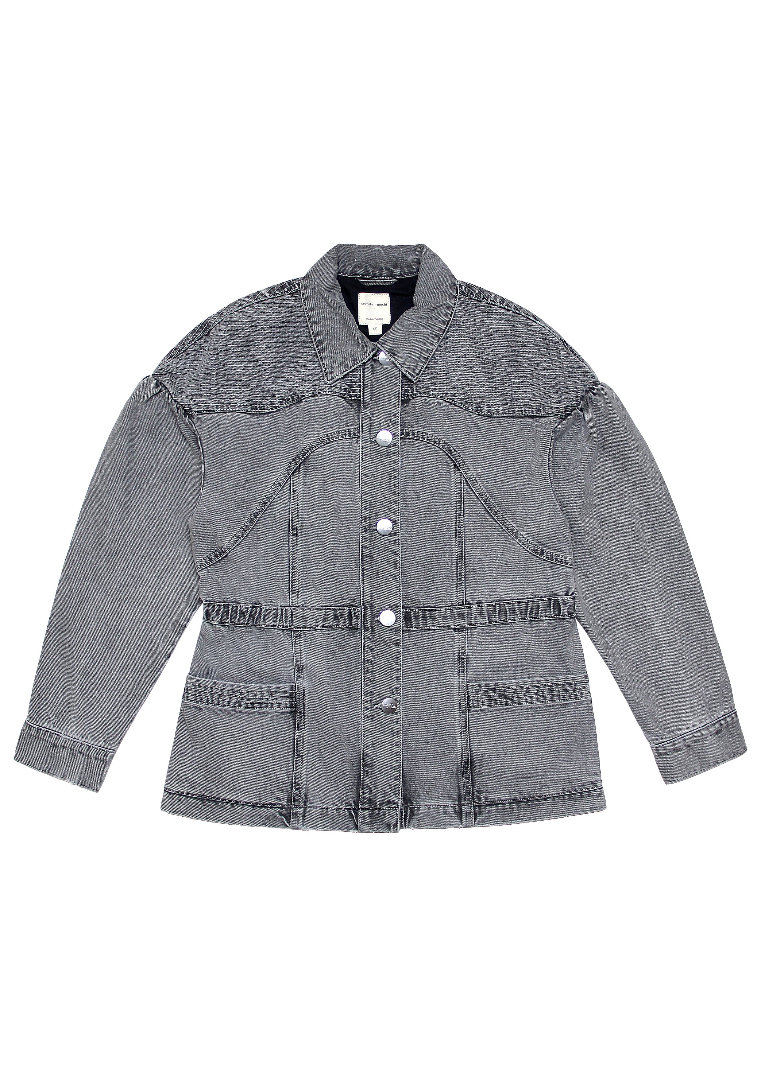 Zaha Jacket in Steel - seventy + mochi