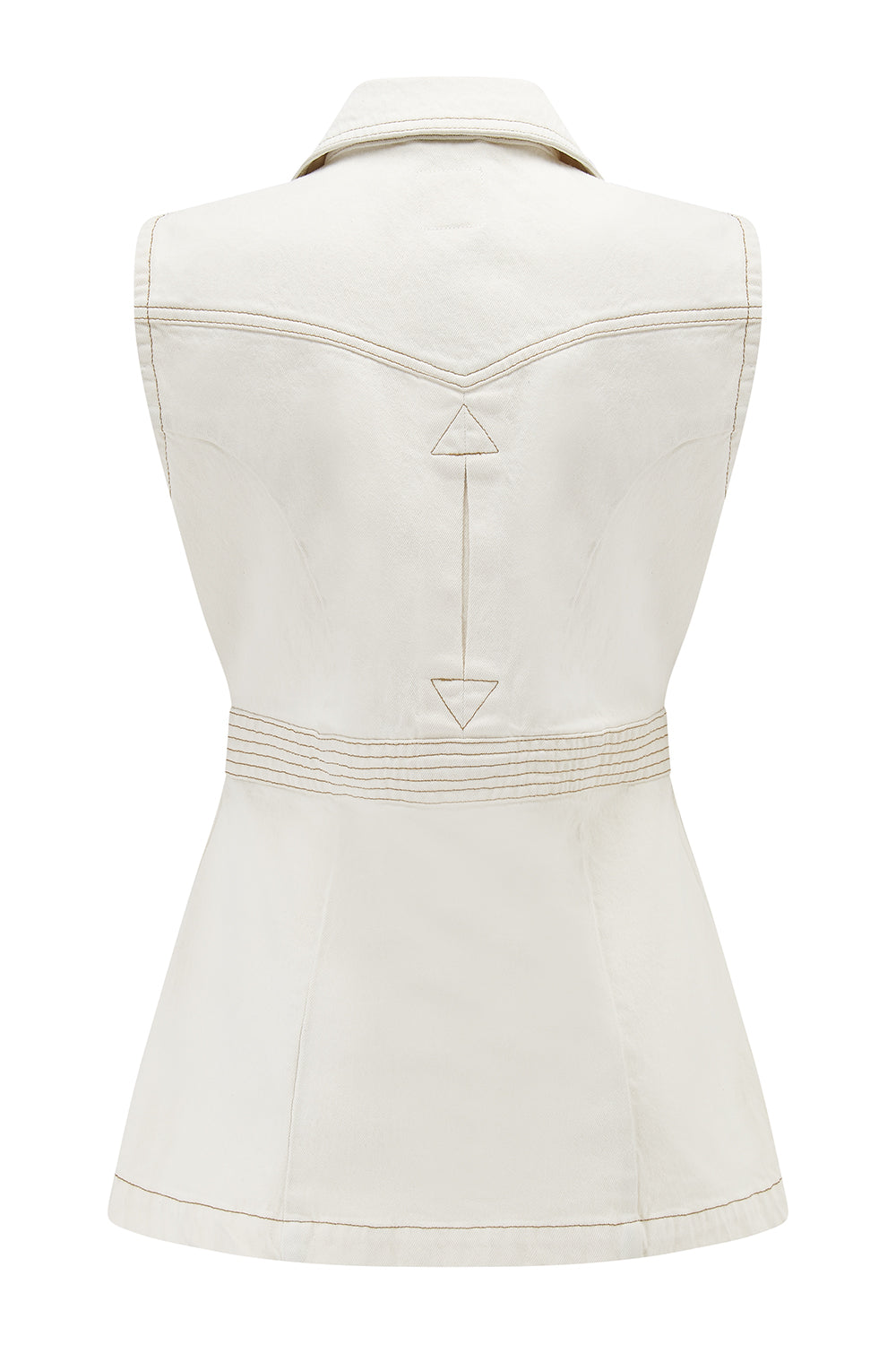 Ani Vest in Ecru