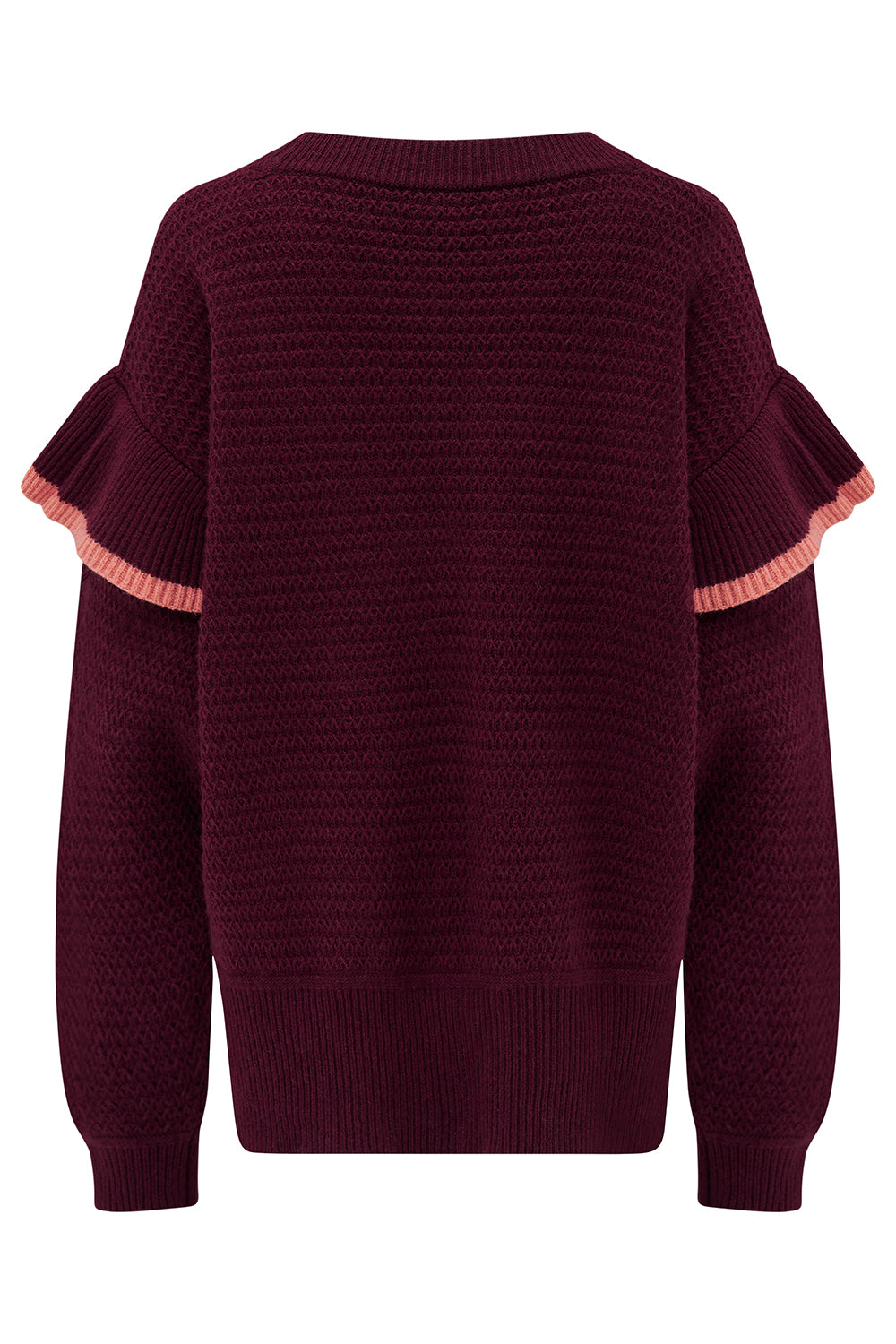 Aria Wool Sweater in Mulberry