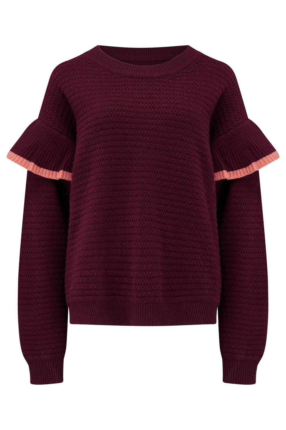 Aria Wool Sweater in Mulberry