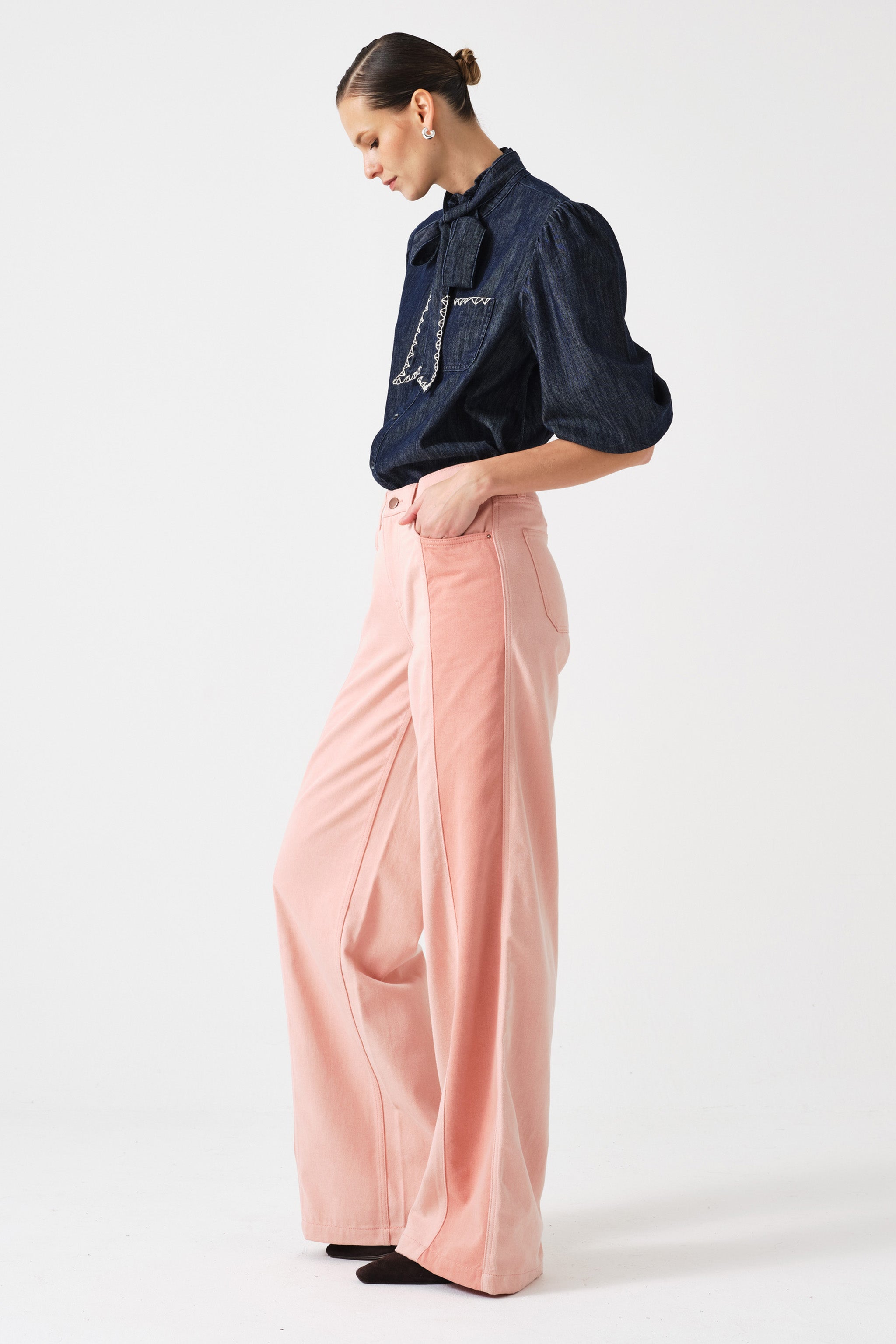 Bay Jean Two Tone in Powder Pink