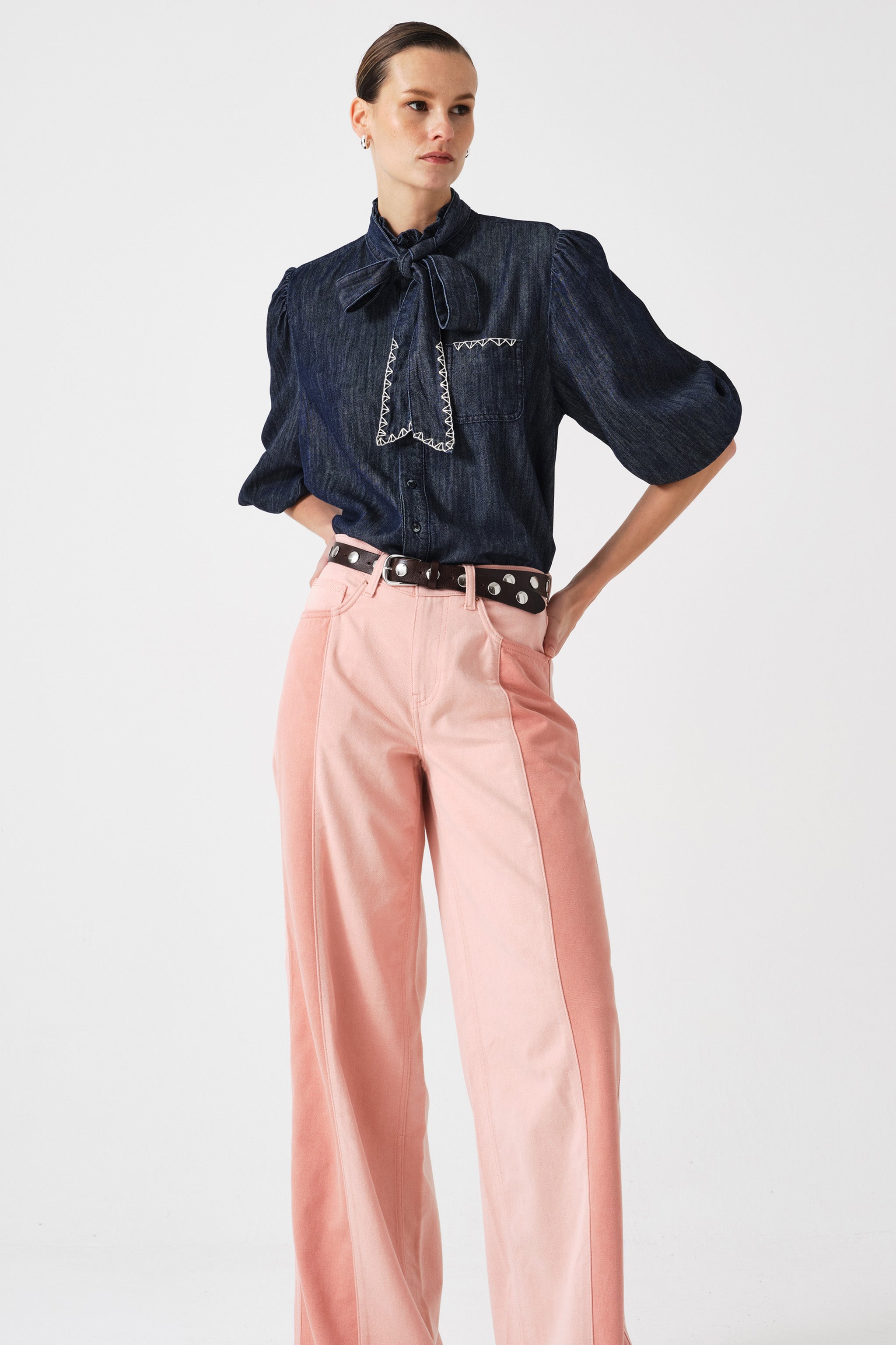 Bay Jean Two Tone in Powder Pink