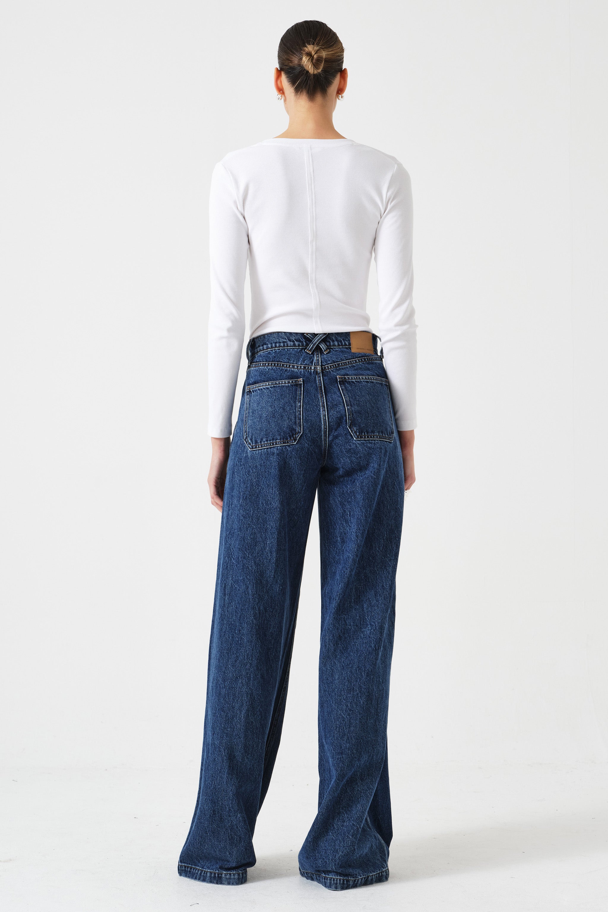 Bay Wide Leg Jean Two Tone in Phoenix
